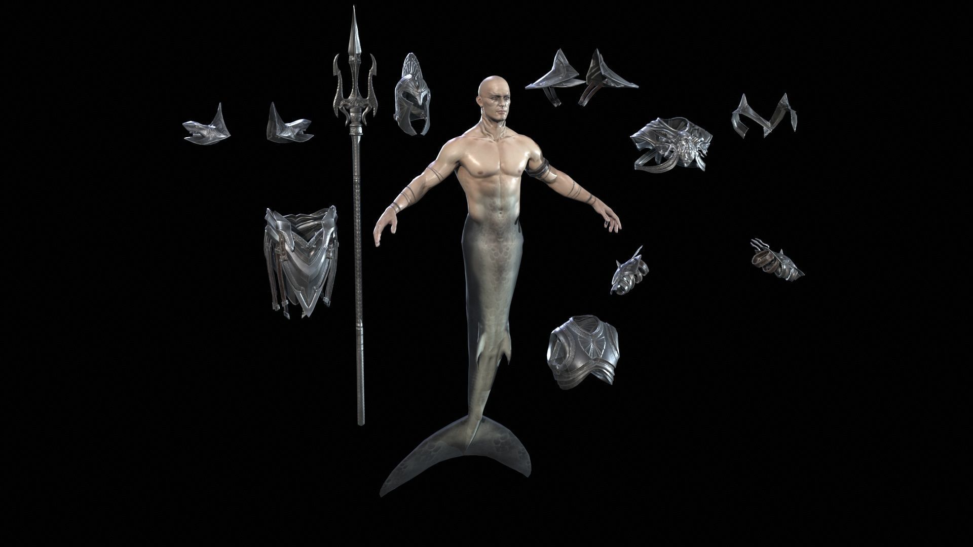 Atlant Low-poly 3D model_13