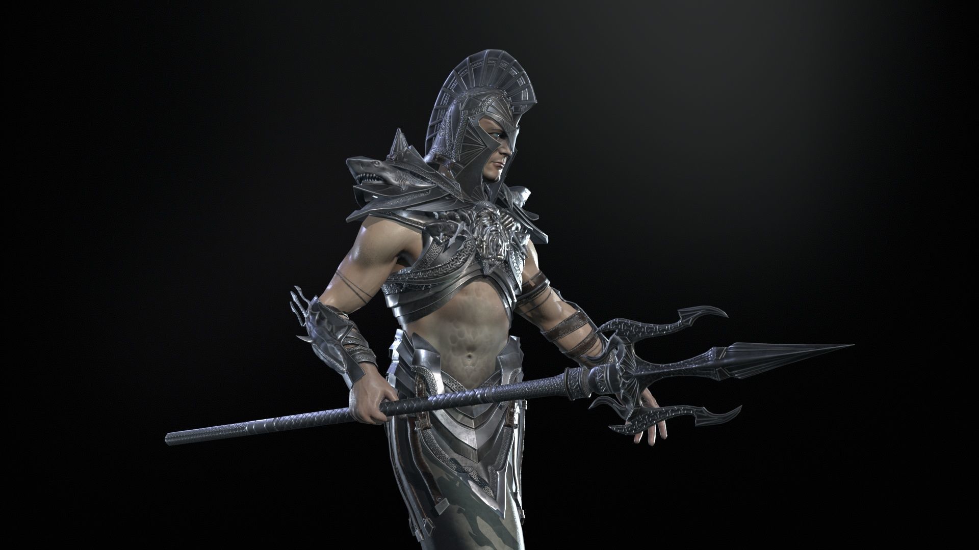 Atlant Low-poly 3D model_7