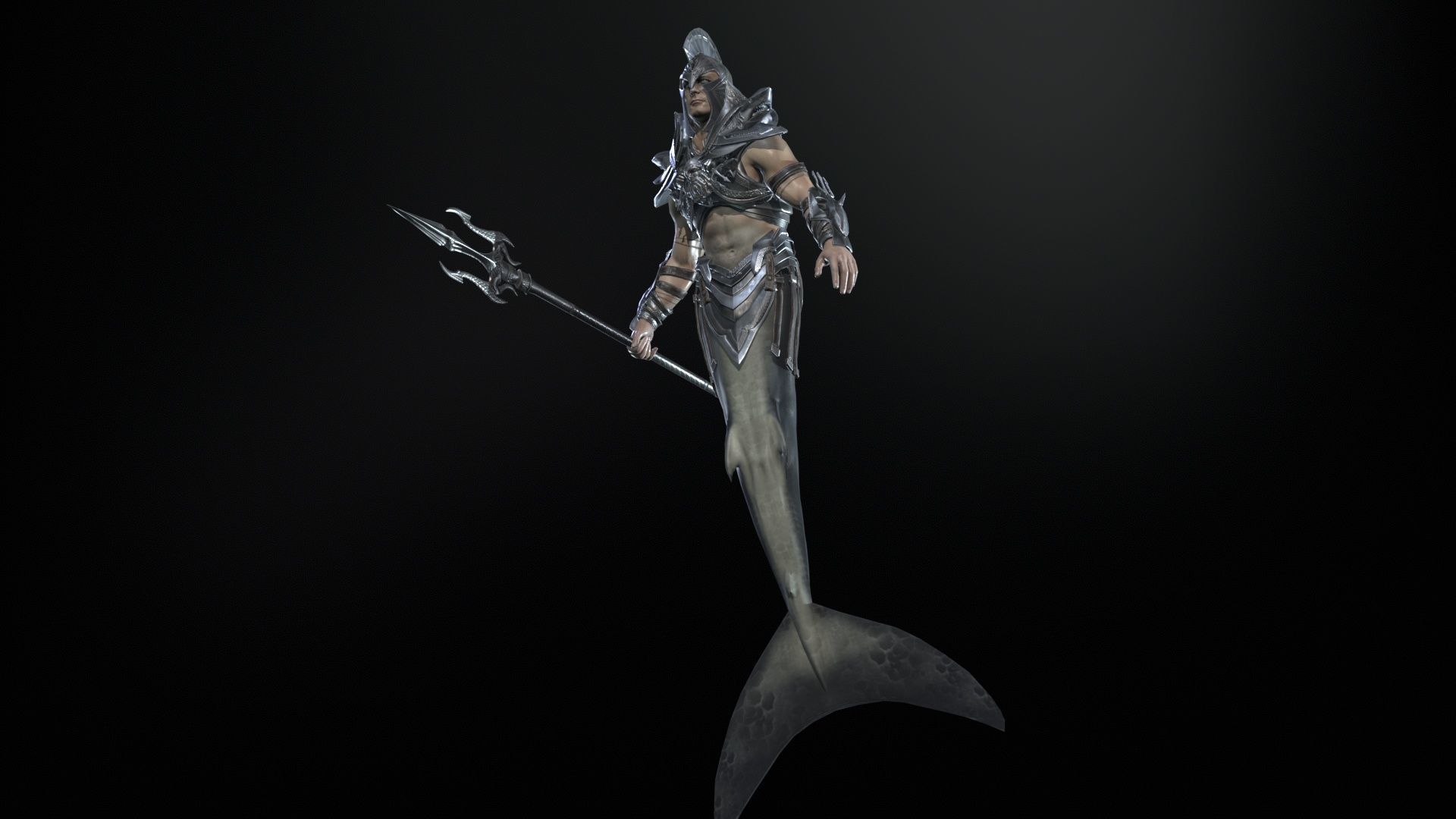 Atlant Low-poly 3D model_9