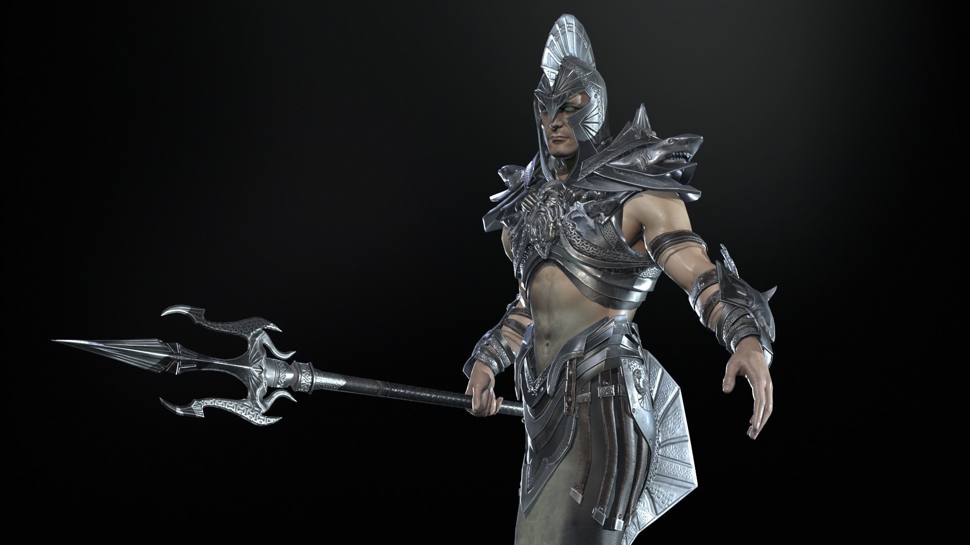 Atlant Low-poly 3D model_8