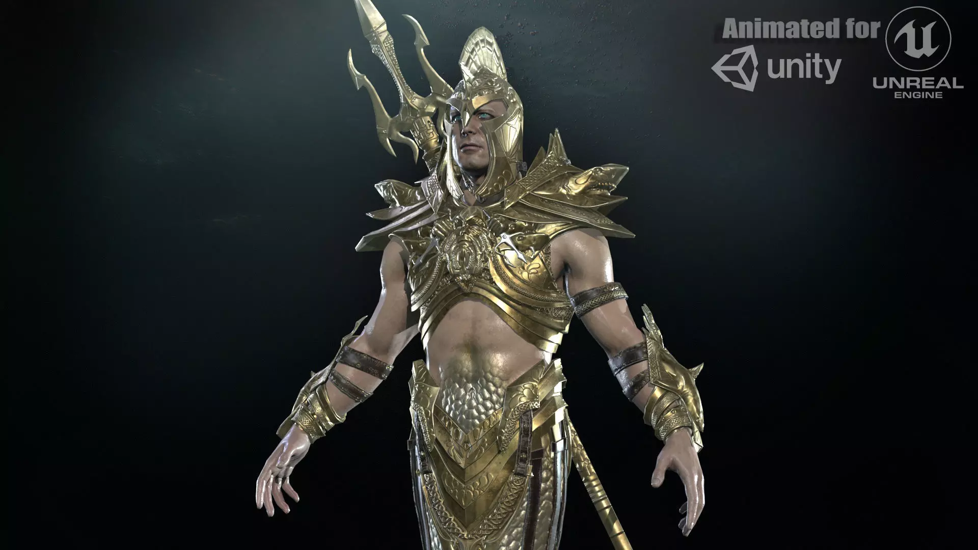 Atlant Low-poly 3D model_0