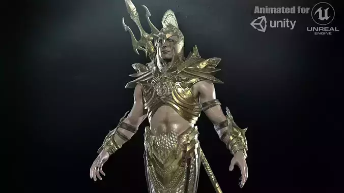 Atlant Low-poly 3D model