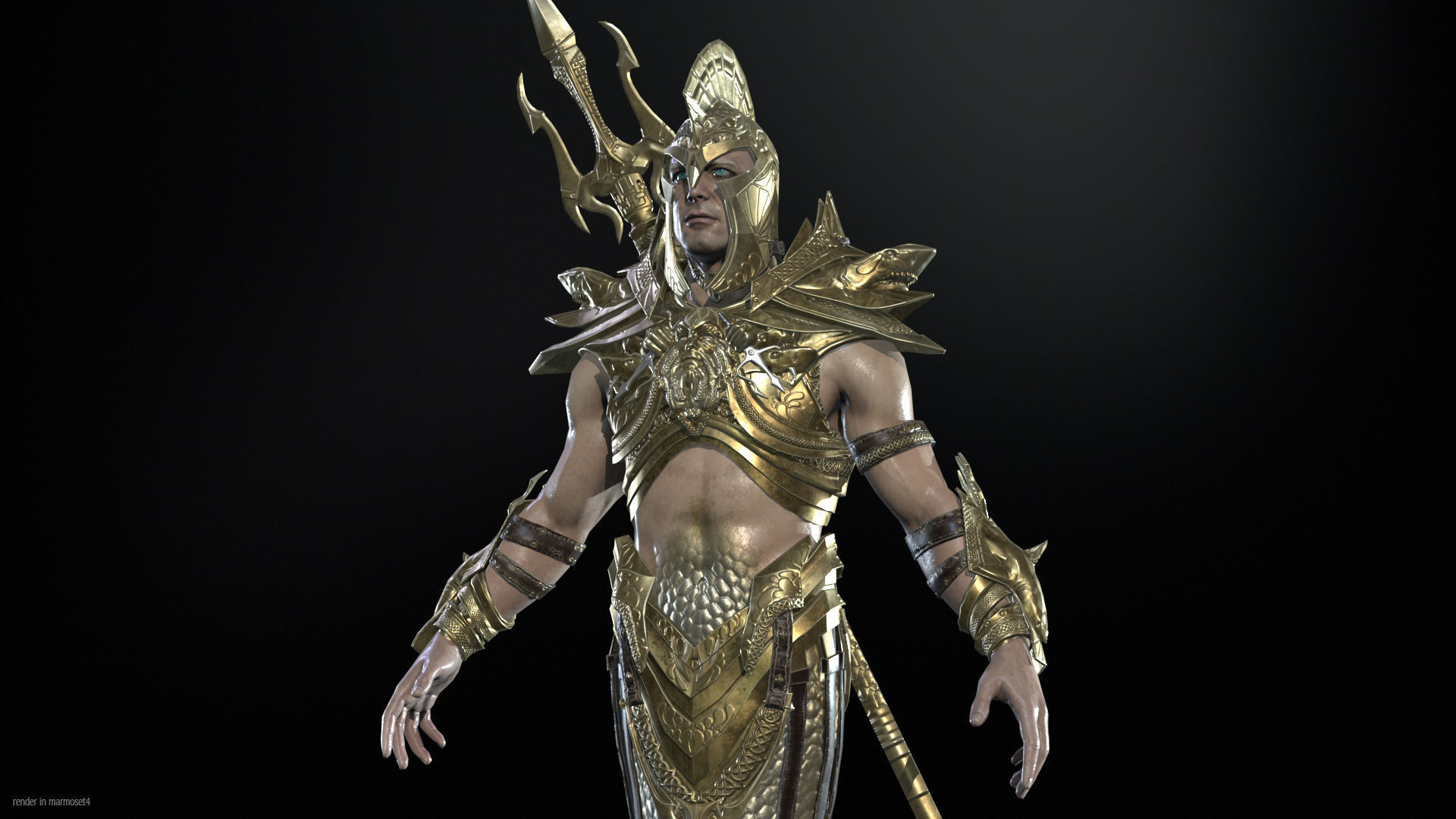 Atlant Low-poly 3D model_2