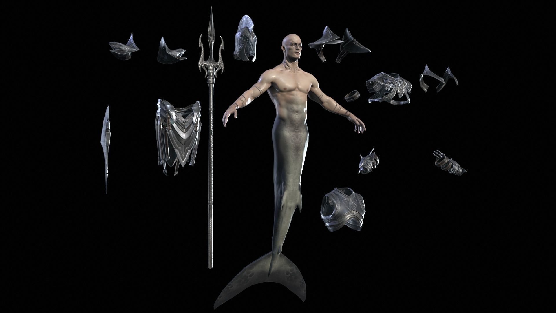 Atlant Low-poly 3D model_14