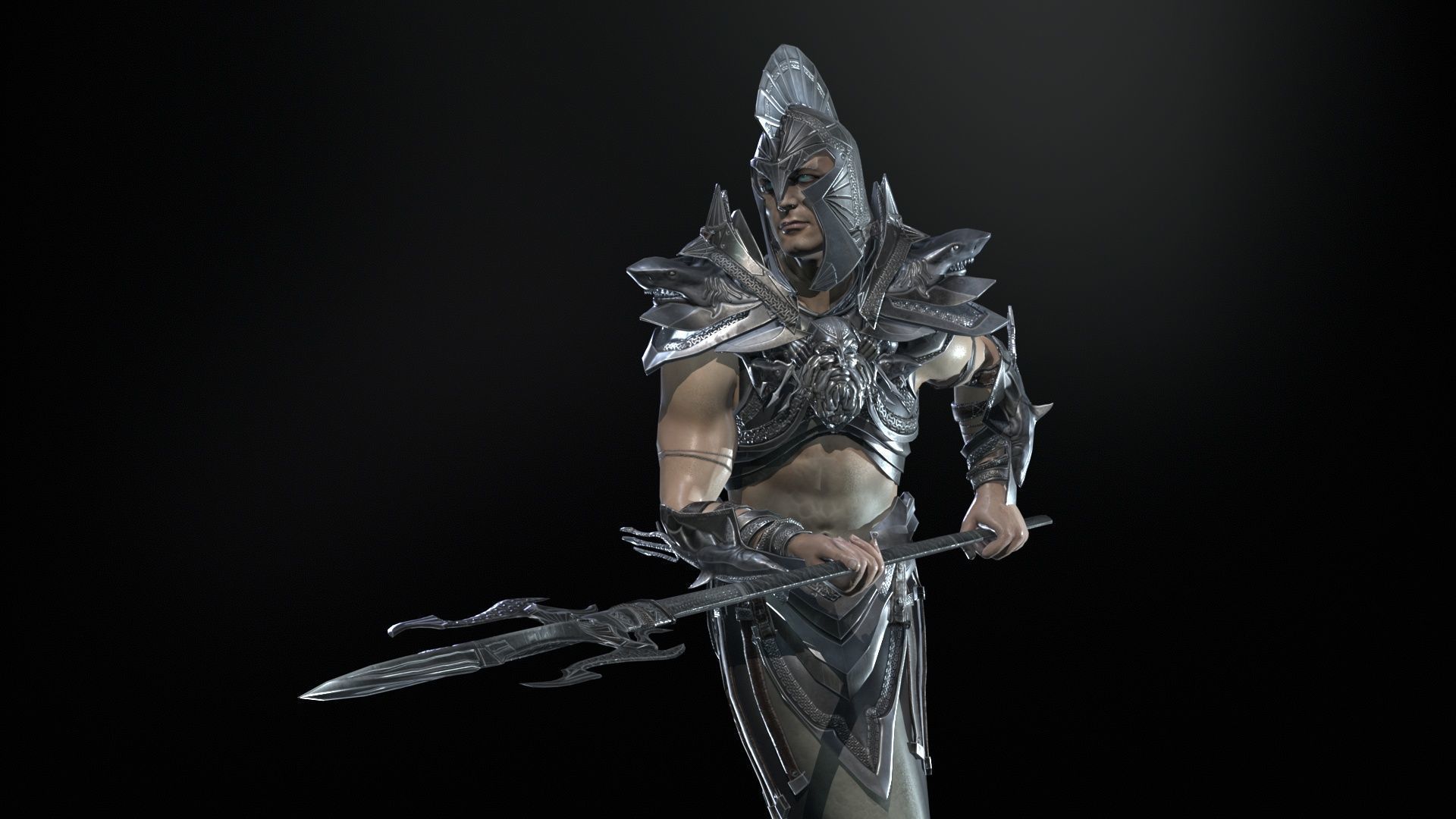 Atlant Low-poly 3D model_6