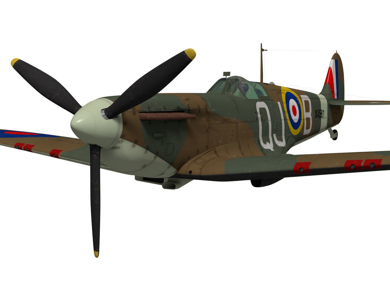 Supermarine Spitfire Mk-Ia 3D model_4