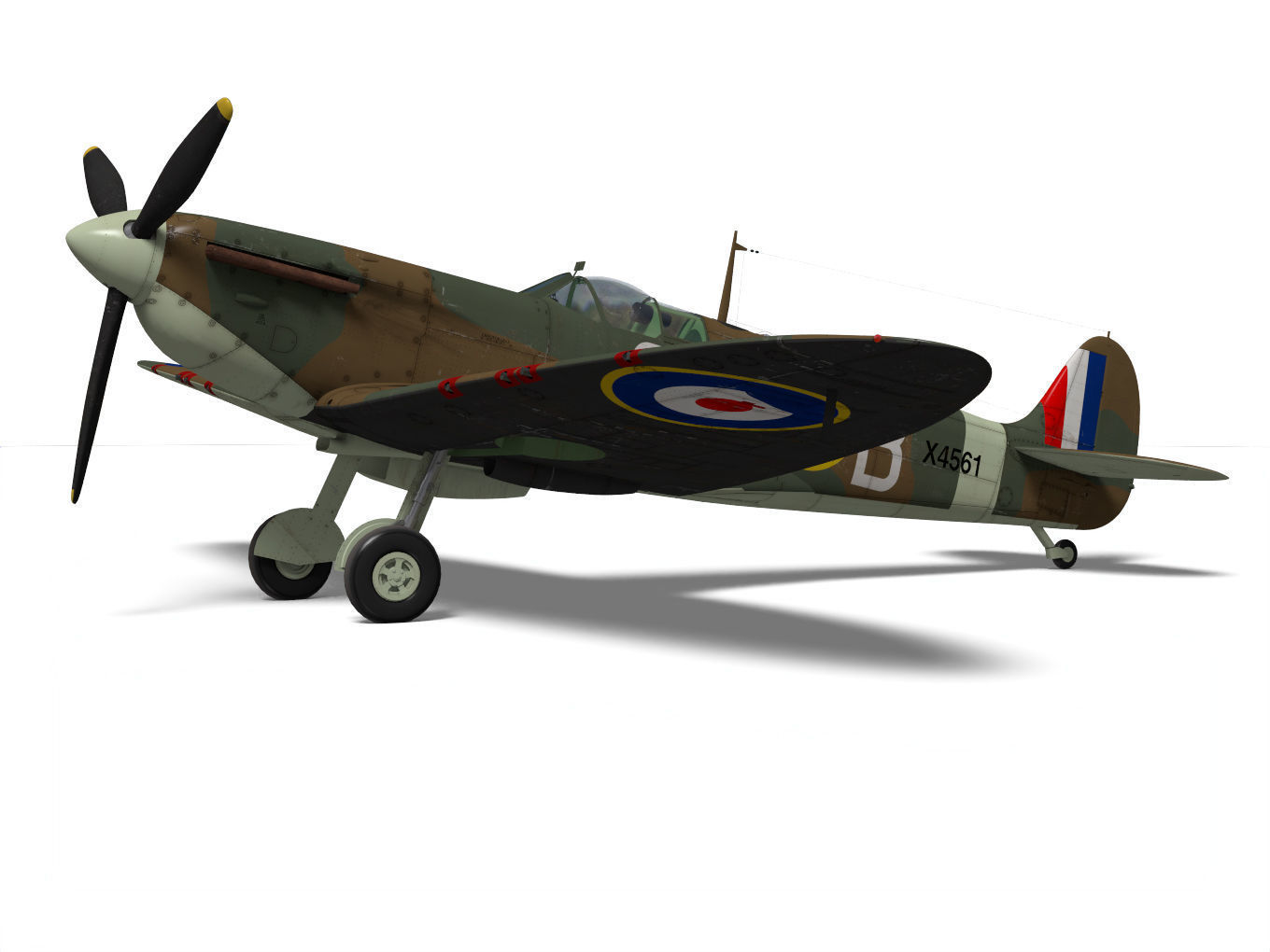 Supermarine Spitfire Mk-Ia 3D model_5