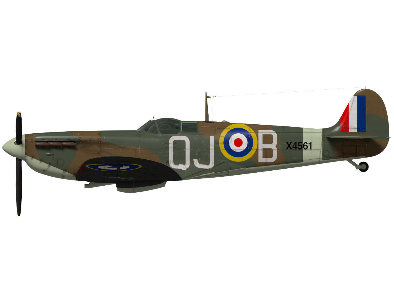 Supermarine Spitfire Mk-Ia 3D model_9