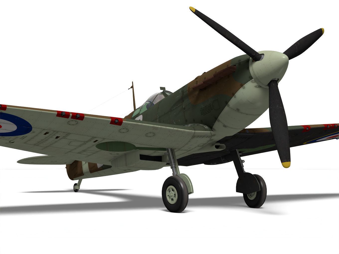 Supermarine Spitfire Mk-Ia 3D model_7