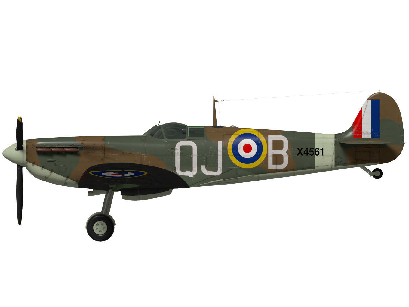 Supermarine Spitfire Mk-Ia 3D model_10