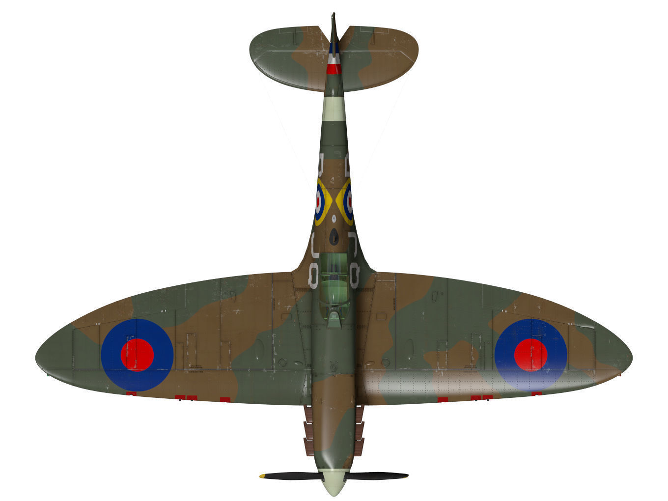 Supermarine Spitfire Mk-Ia 3D model_13