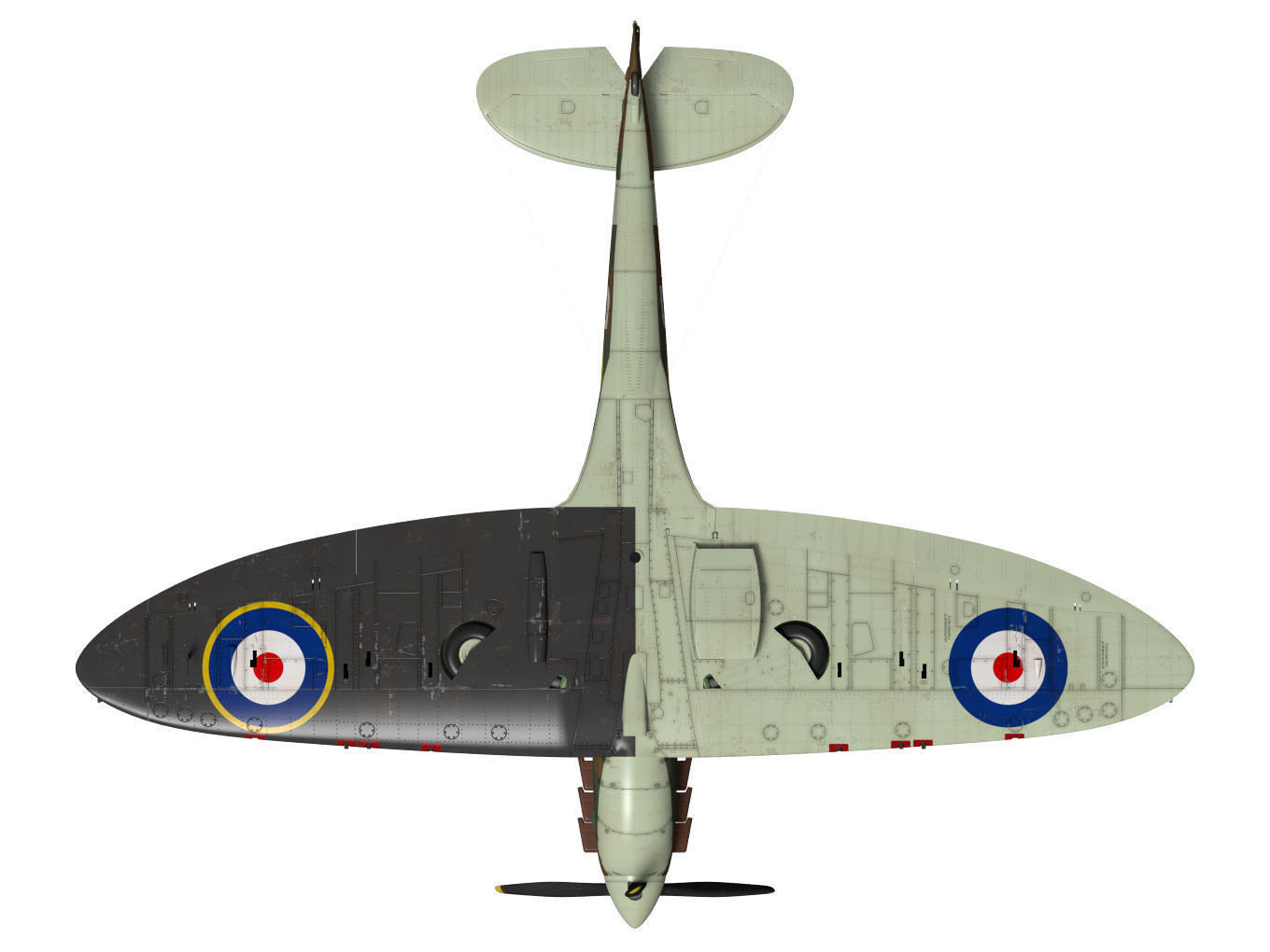 Supermarine Spitfire Mk-Ia 3D model_14