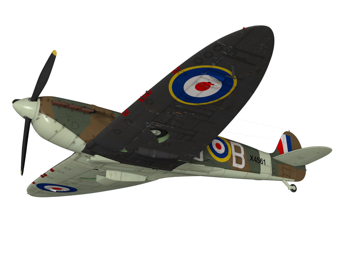 Supermarine Spitfire Mk-Ia 3D model_3
