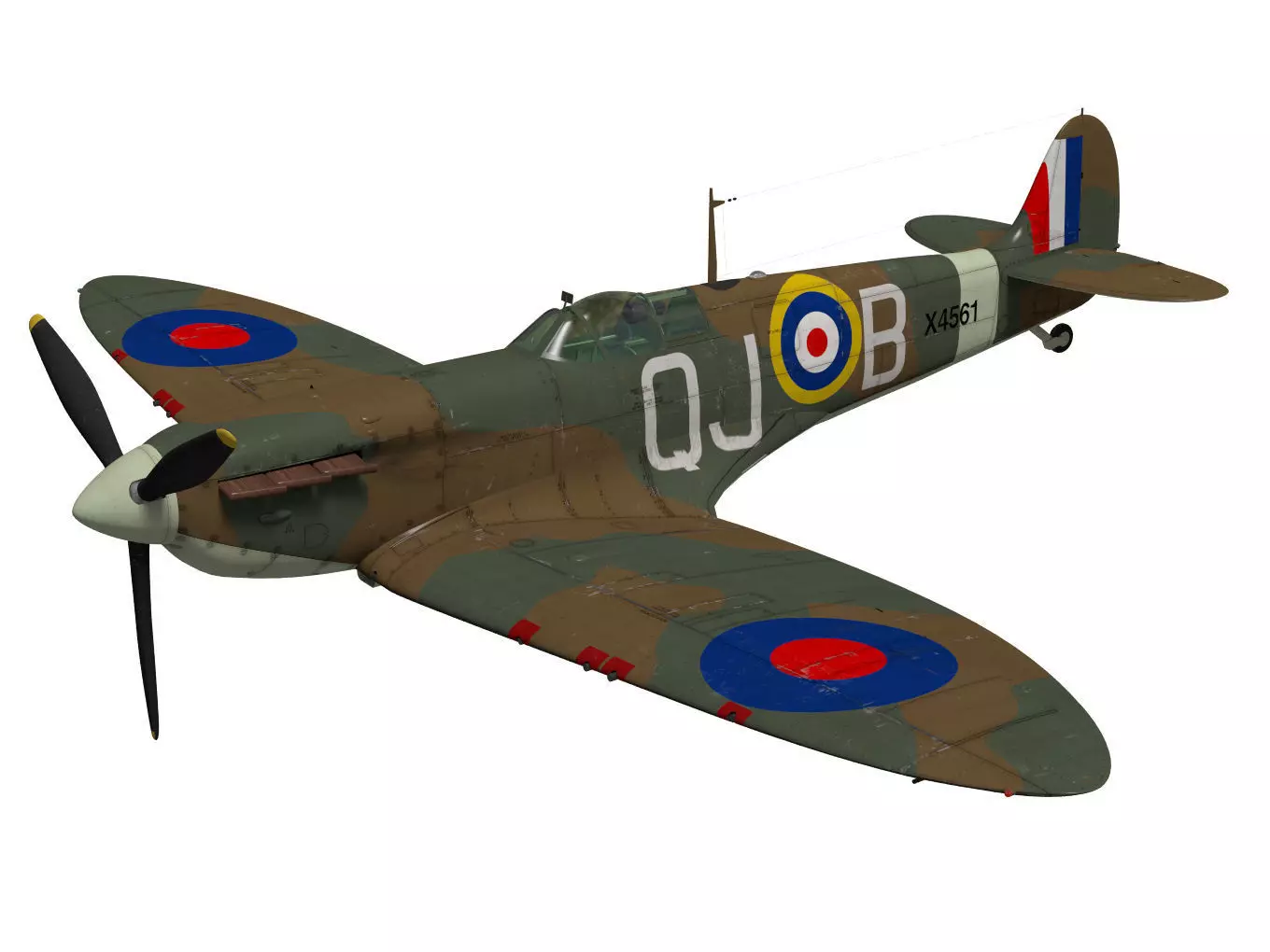 Supermarine Spitfire Mk-Ia 3D model_0