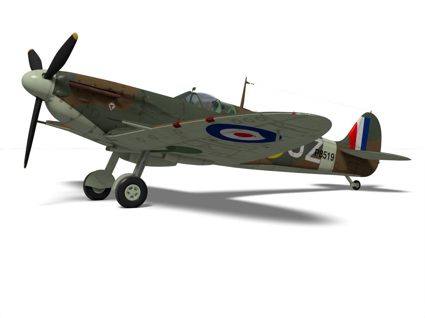 Supermarine Spitfire Mk-IIb 3D model_5