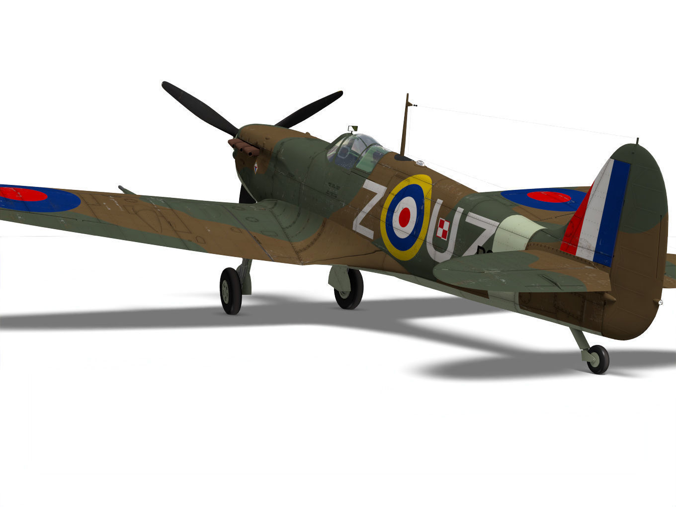 Supermarine Spitfire Mk-IIb 3D model_6