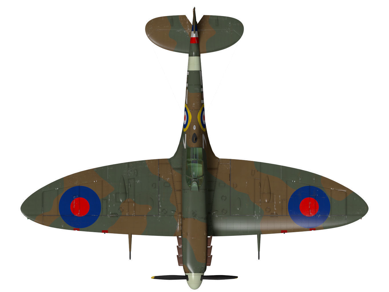 Supermarine Spitfire Mk-IIb 3D model_13