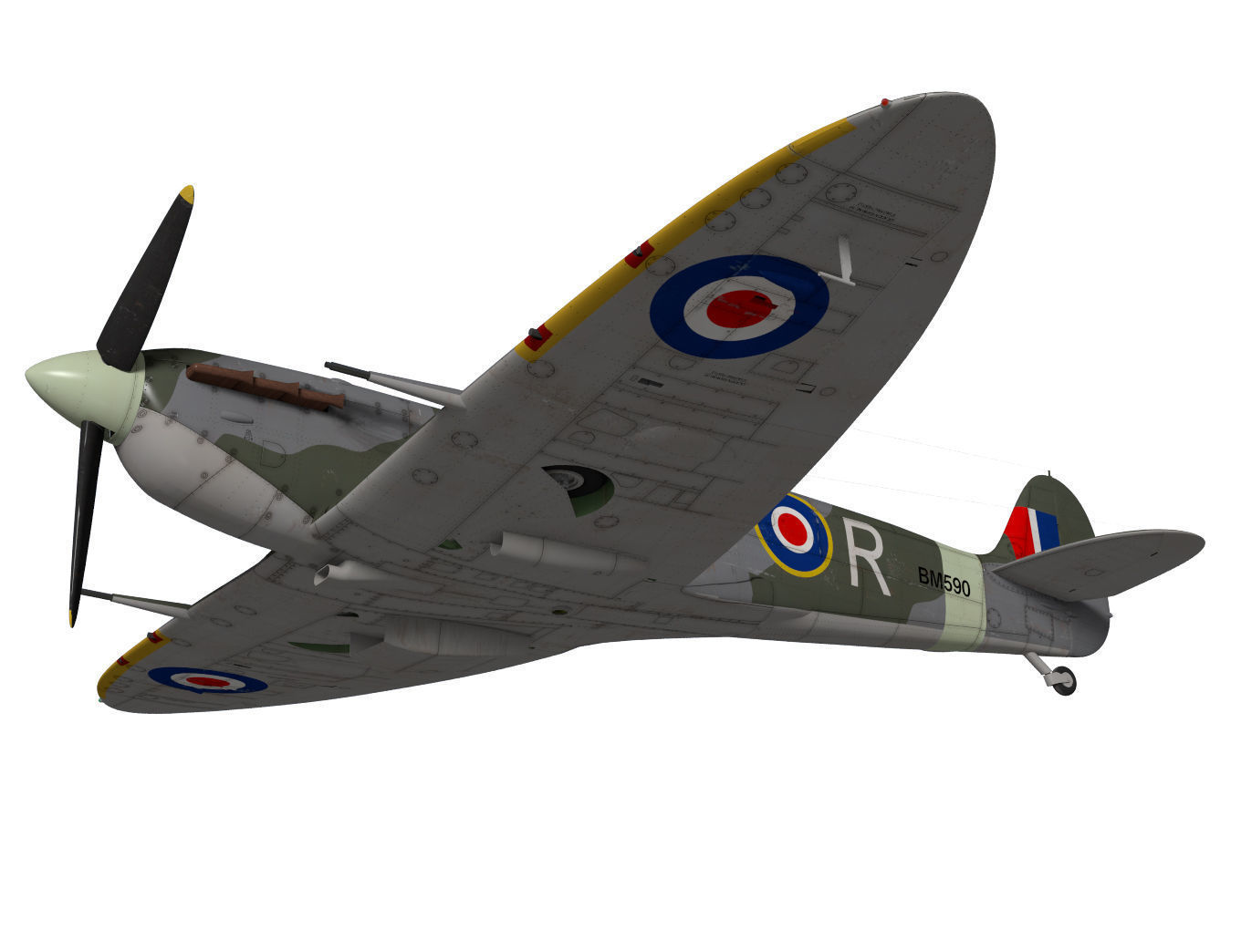 Supermarine Spitfire Mk-Vb 3D model_3