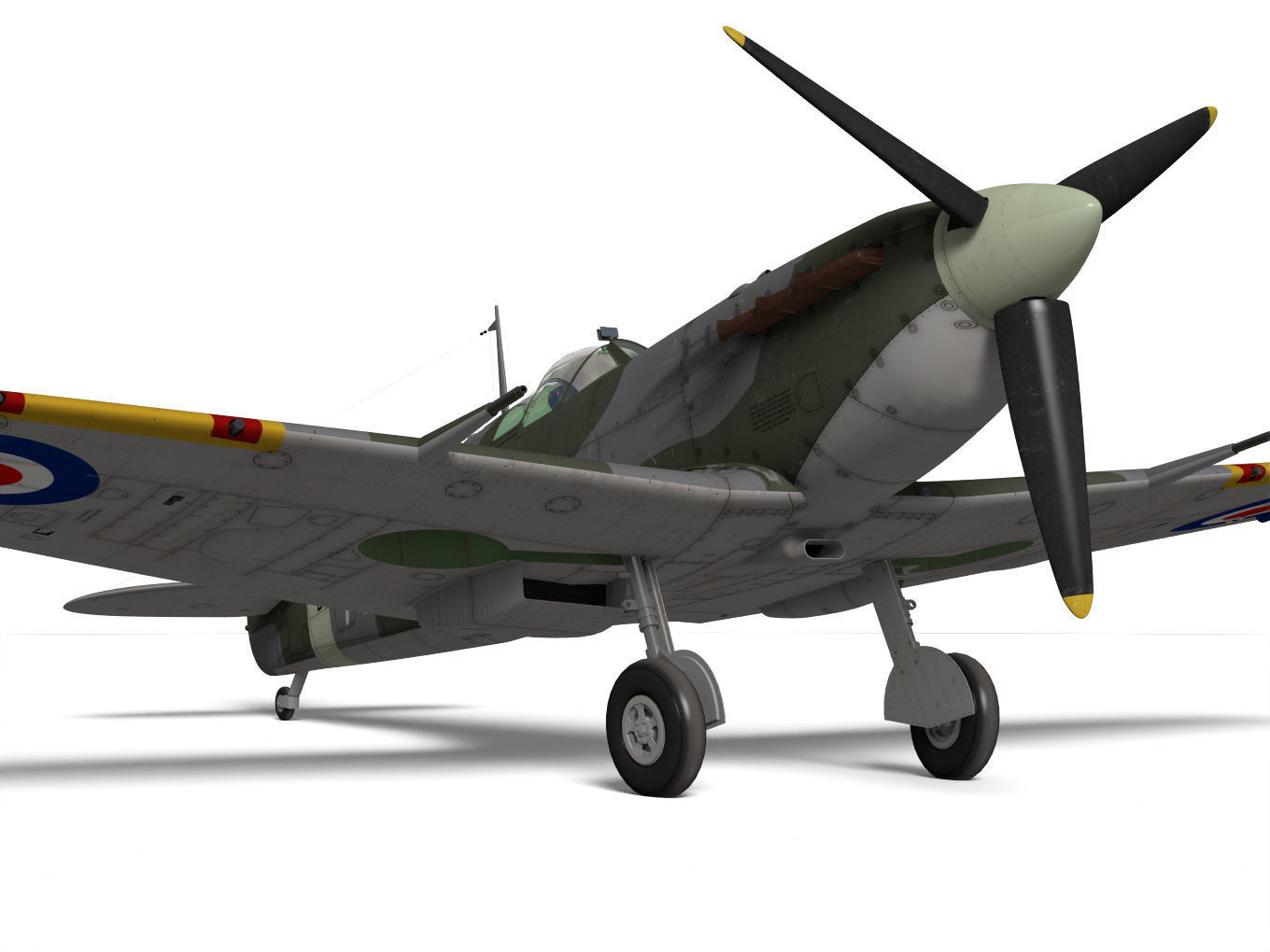 Supermarine Spitfire Mk-Vb 3D model_7