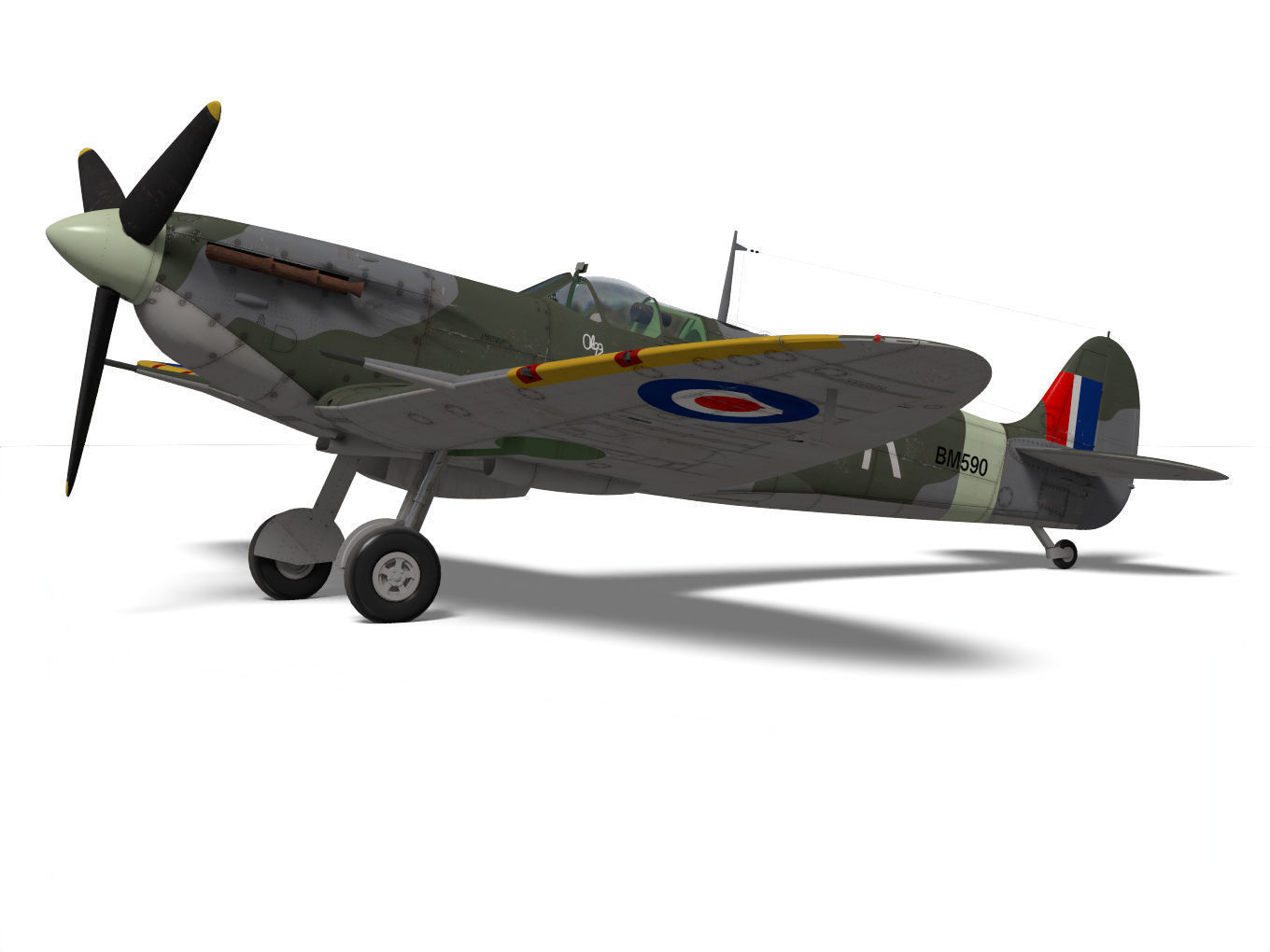 Supermarine Spitfire Mk-Vb 3D model_5