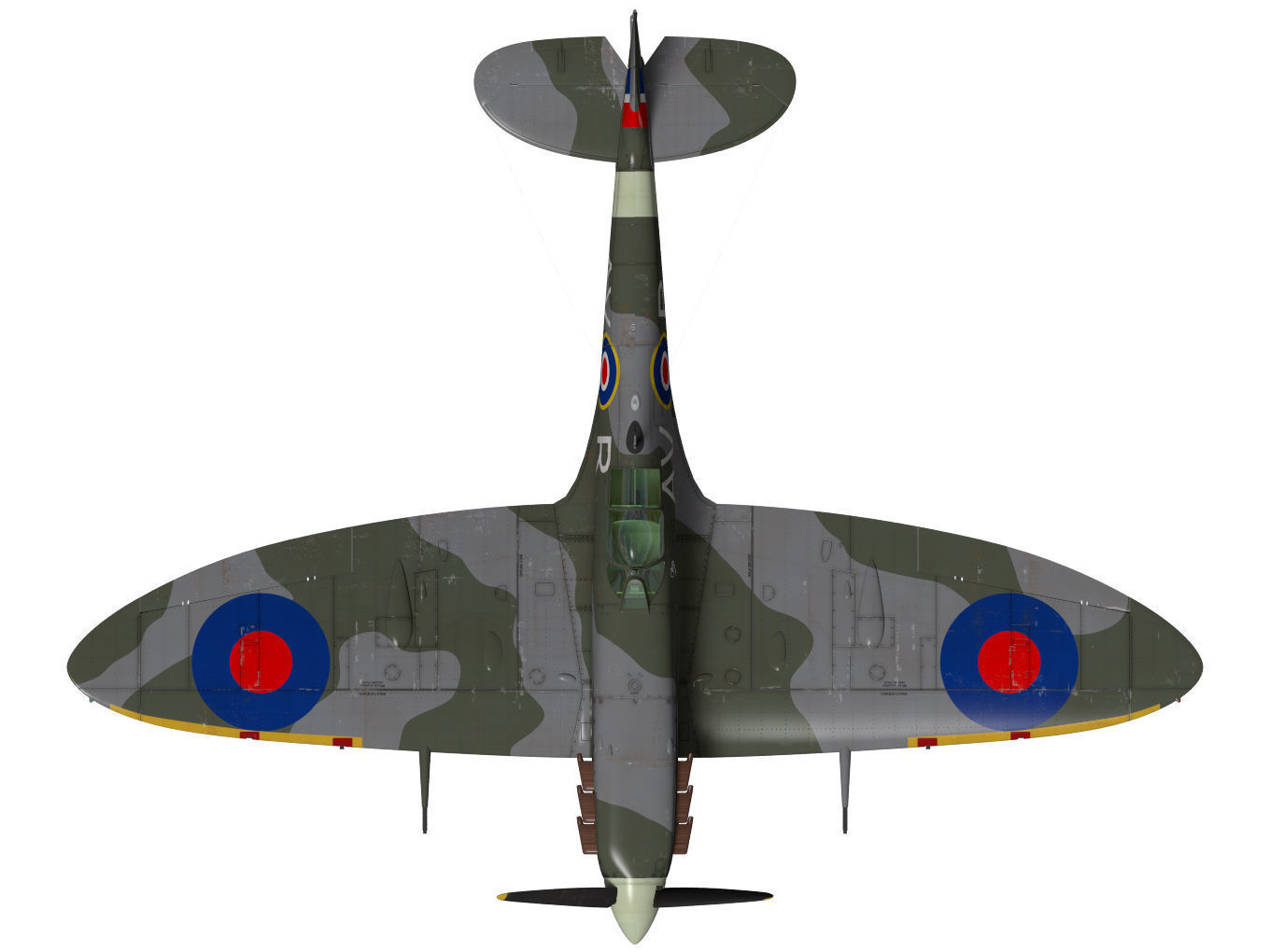 Supermarine Spitfire Mk-Vb 3D model_13