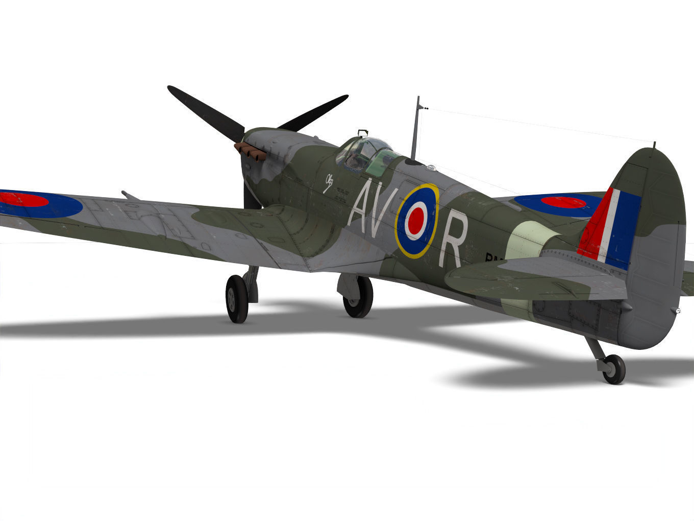 Supermarine Spitfire Mk-Vb 3D model_6