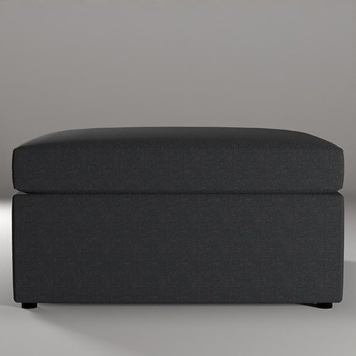 Harris Large Square Ottoman 3D model