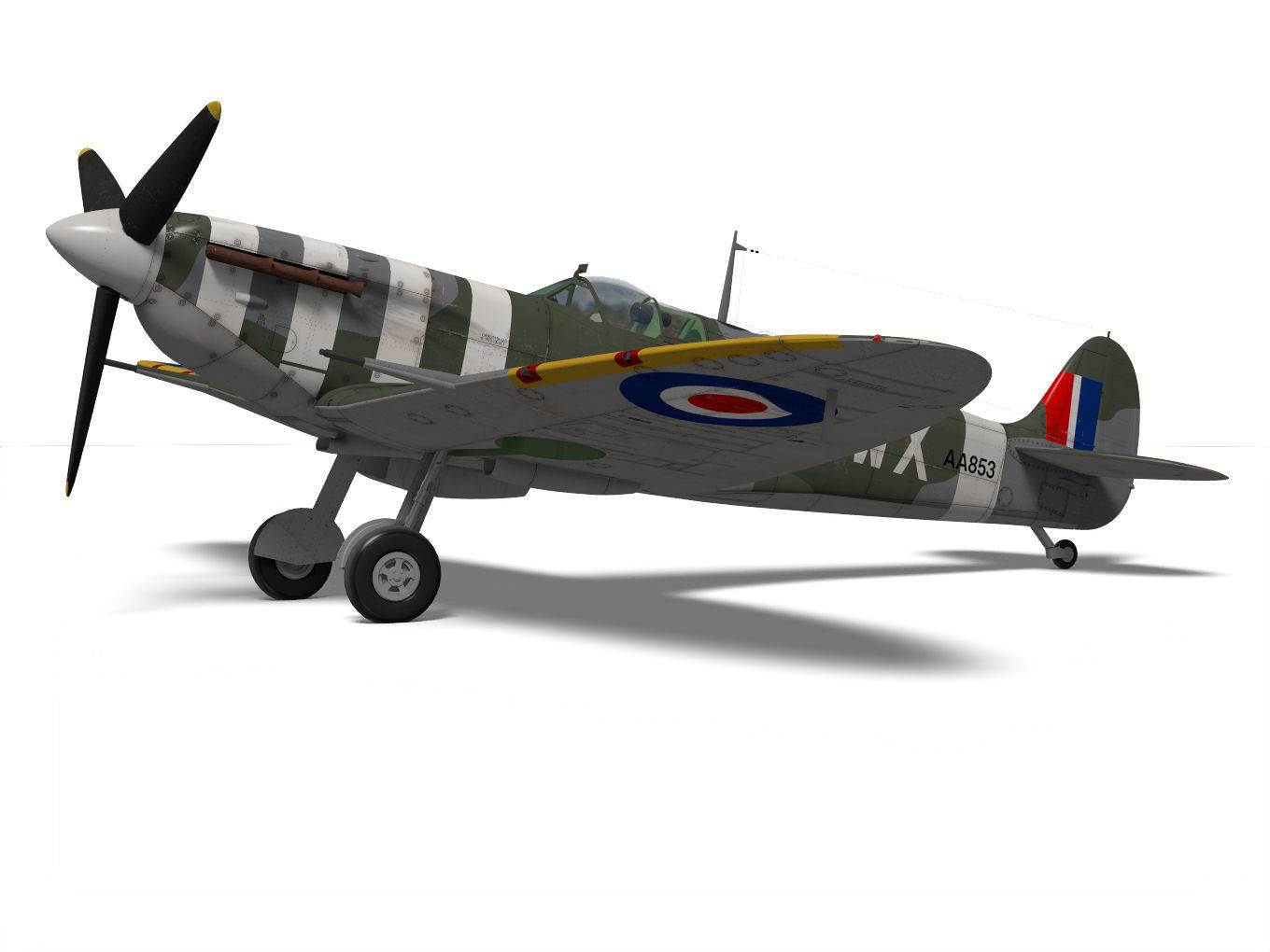 Supermarine Spitfire Mk-Vb 3D model_5