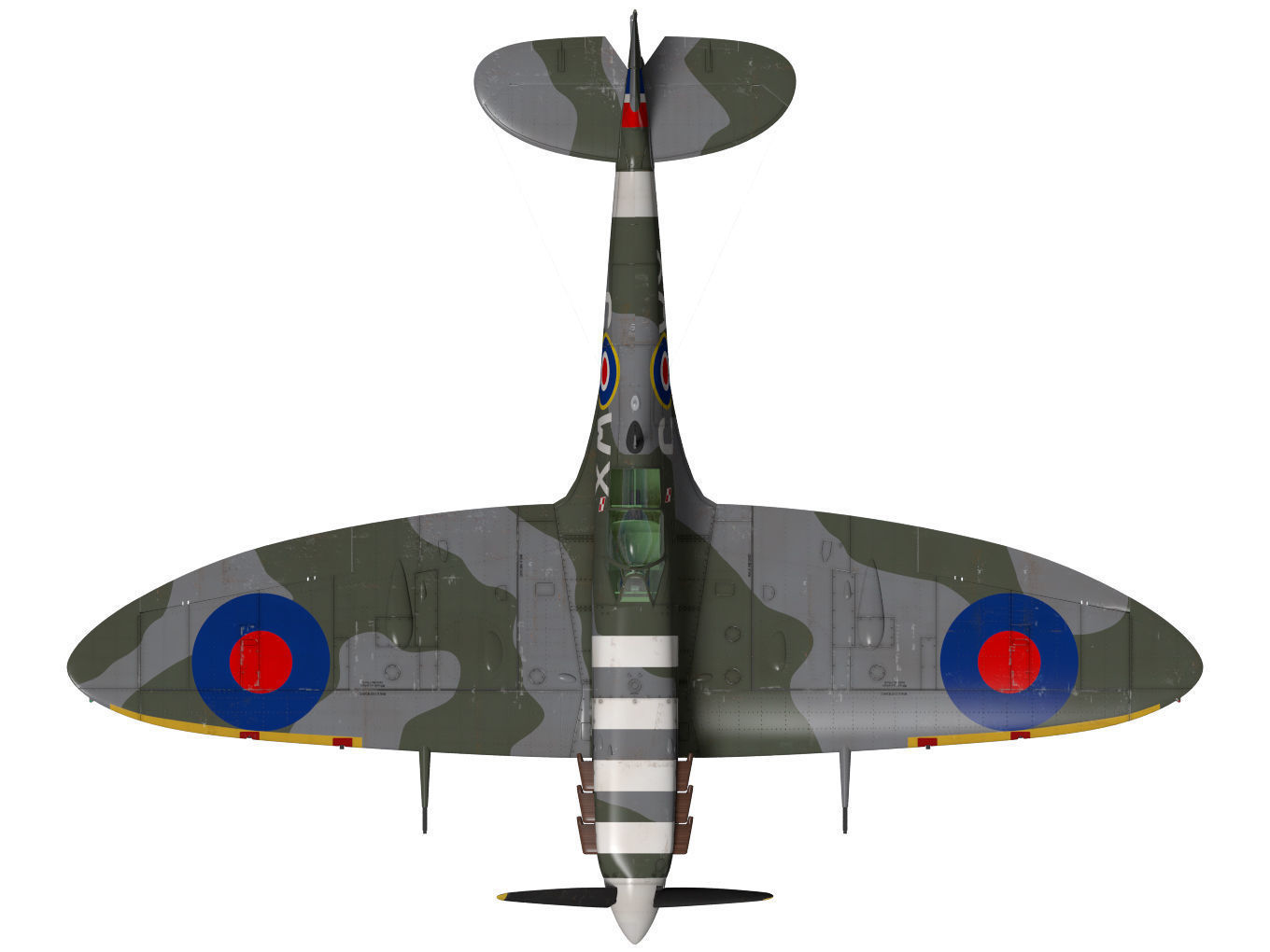 Supermarine Spitfire Mk-Vb 3D model_13