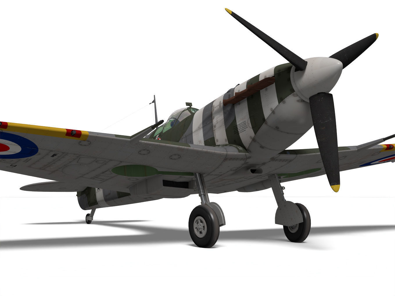 Supermarine Spitfire Mk-Vb 3D model_7