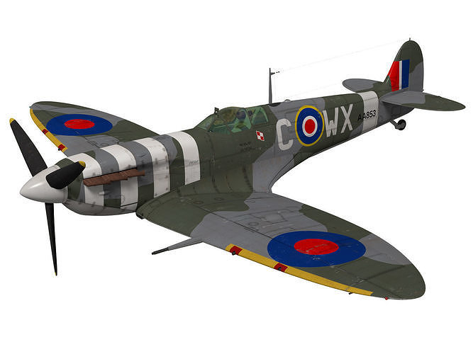 Supermarine Spitfire Mk-Vb 3D model