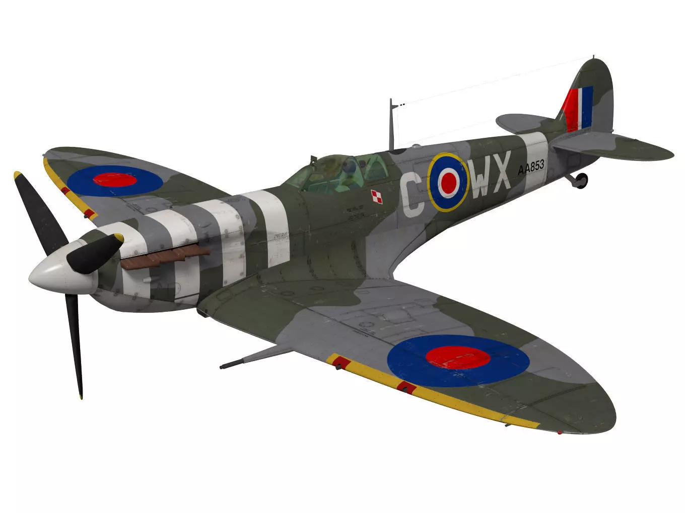 Supermarine Spitfire Mk-Vb 3D model_0