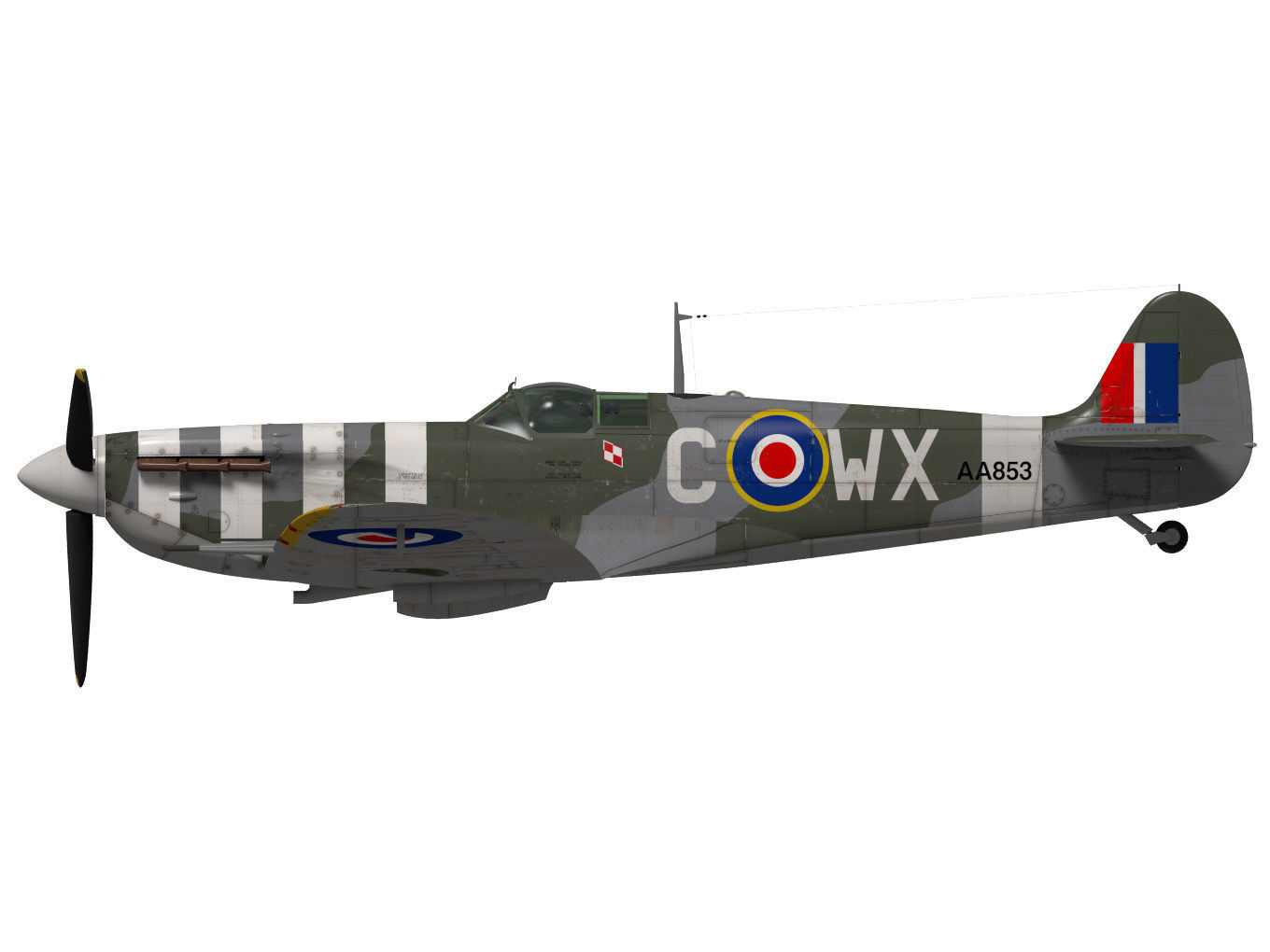 Supermarine Spitfire Mk-Vb 3D model_9