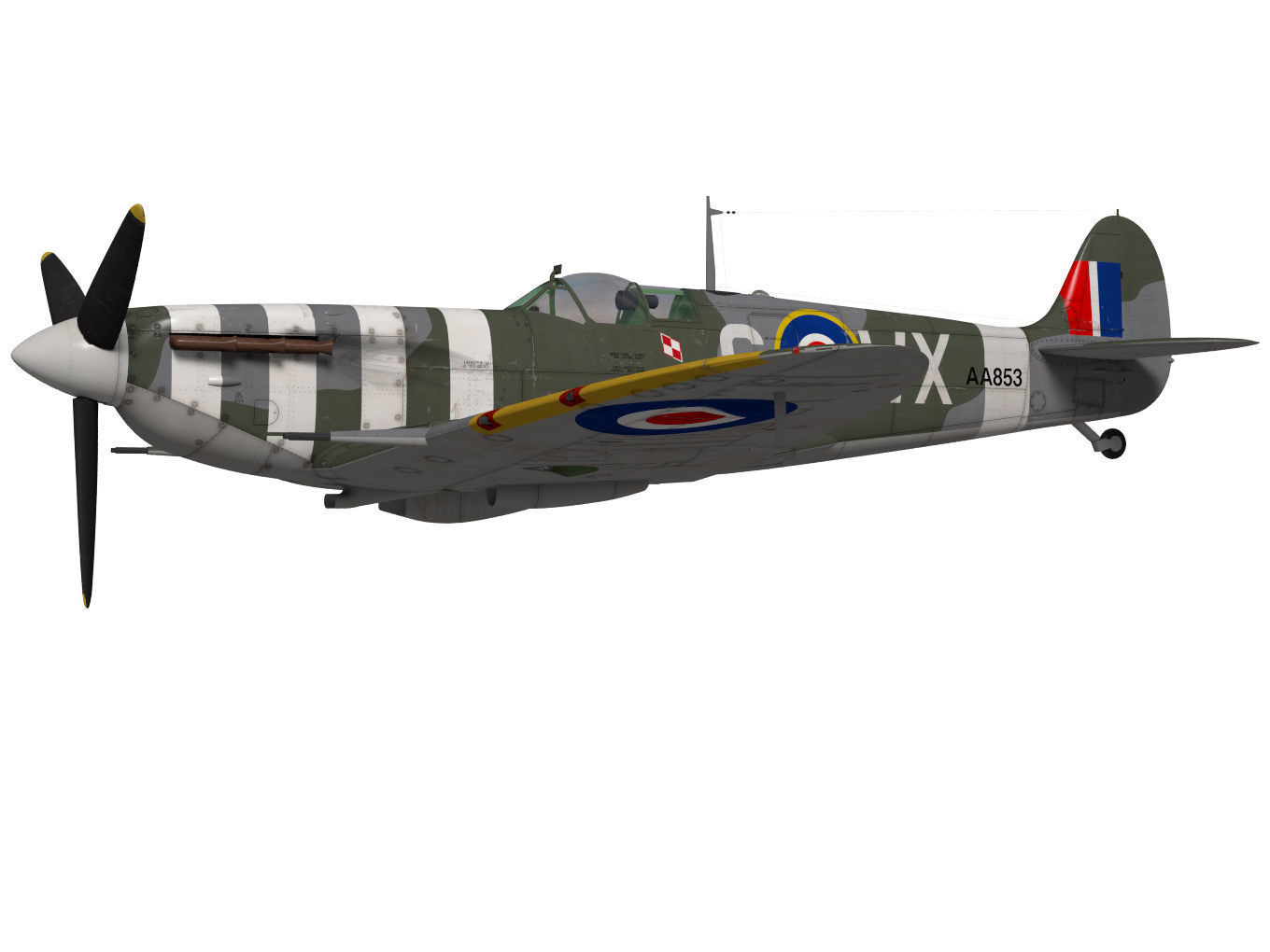 Supermarine Spitfire Mk-Vb 3D model_2