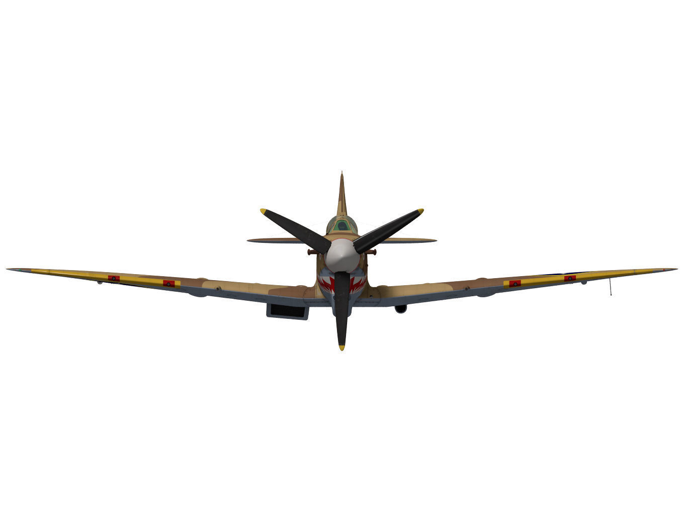 Supermarine Spitfire Mk-Vc Trop 3D model_11