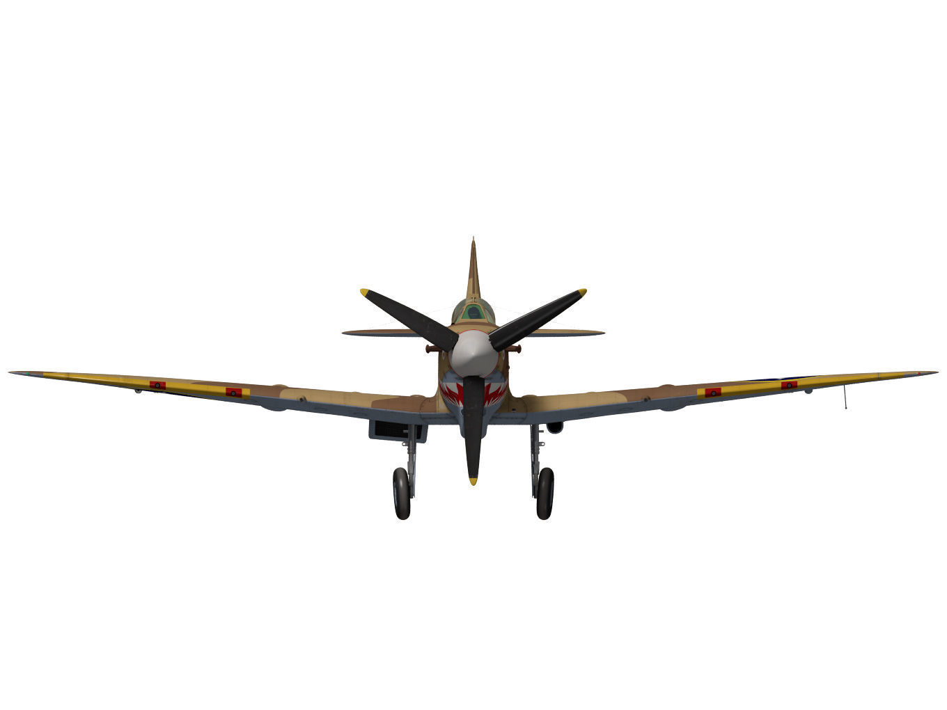 Supermarine Spitfire Mk-Vc Trop 3D model_12