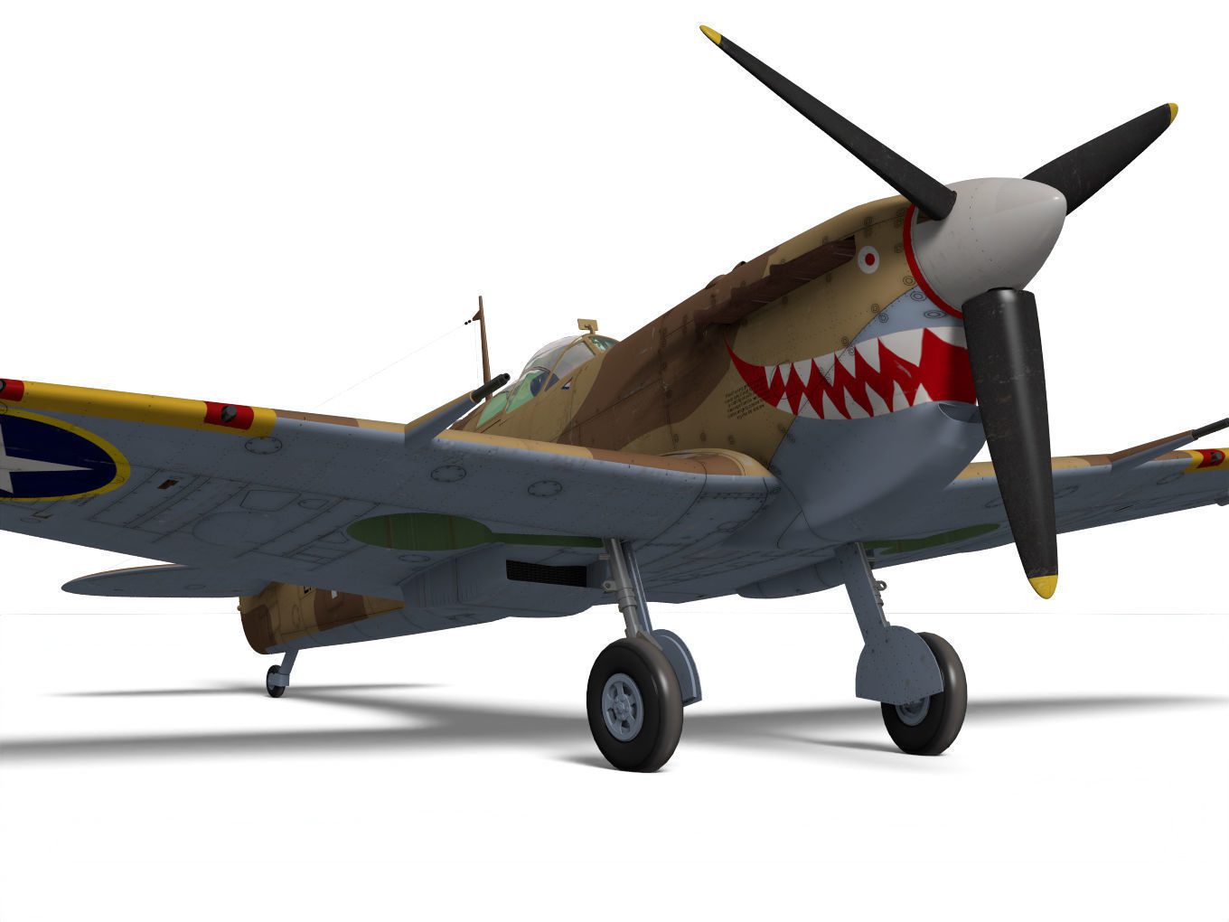 Supermarine Spitfire Mk-Vc Trop 3D model_7