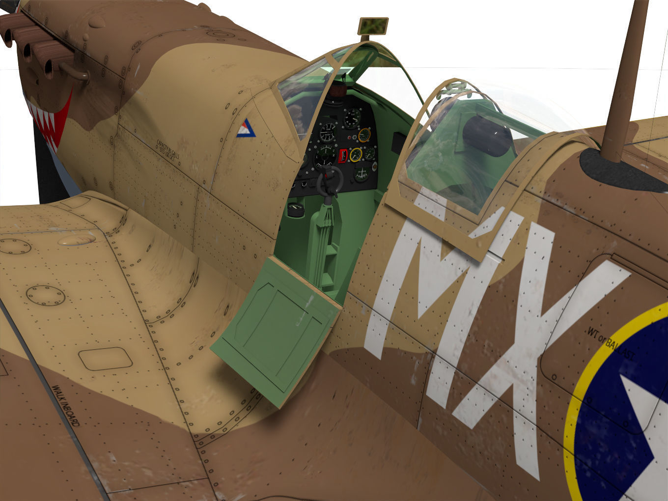 Supermarine Spitfire Mk-Vc Trop 3D model_8