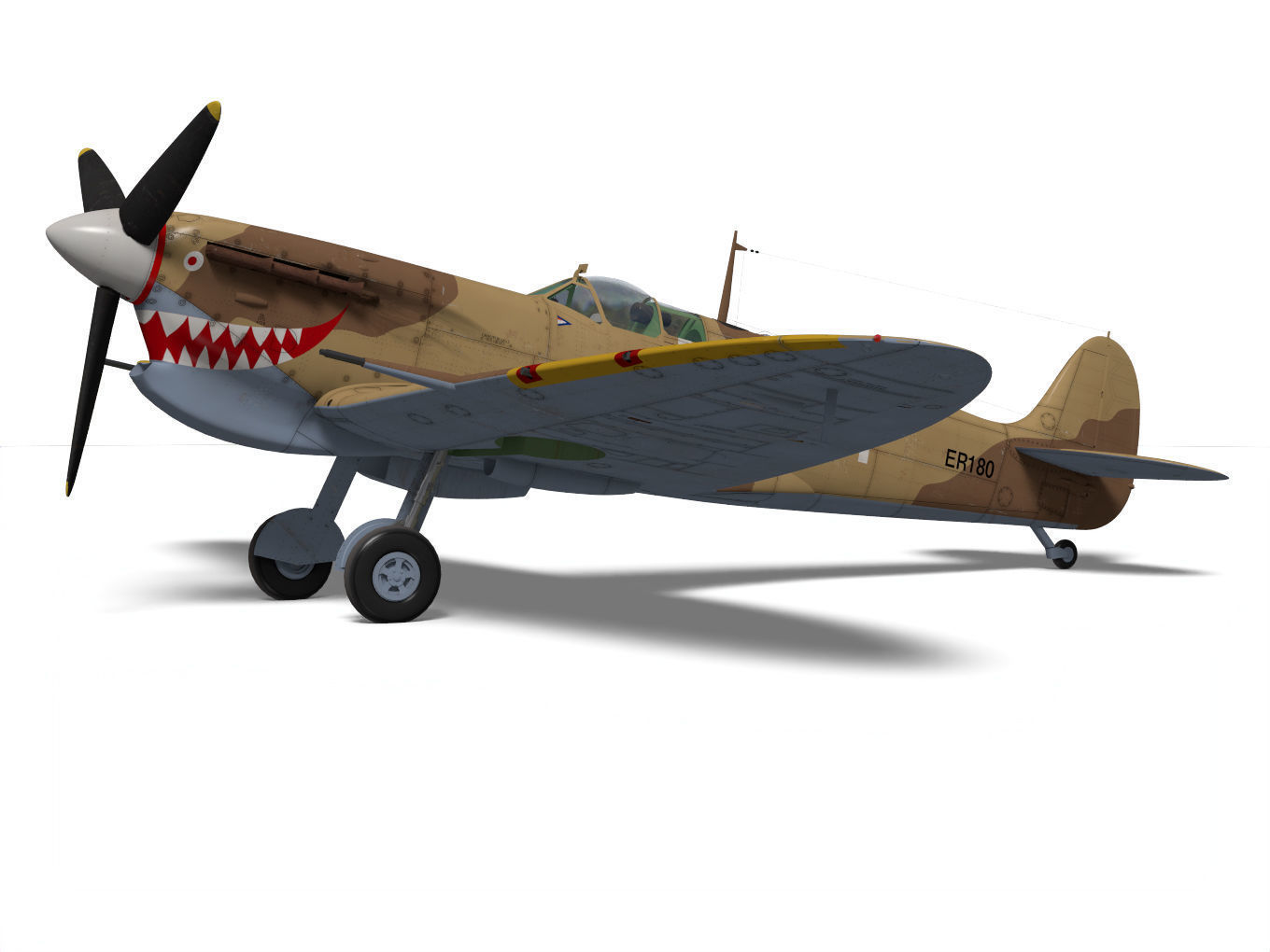 Supermarine Spitfire Mk-Vc Trop 3D model_5