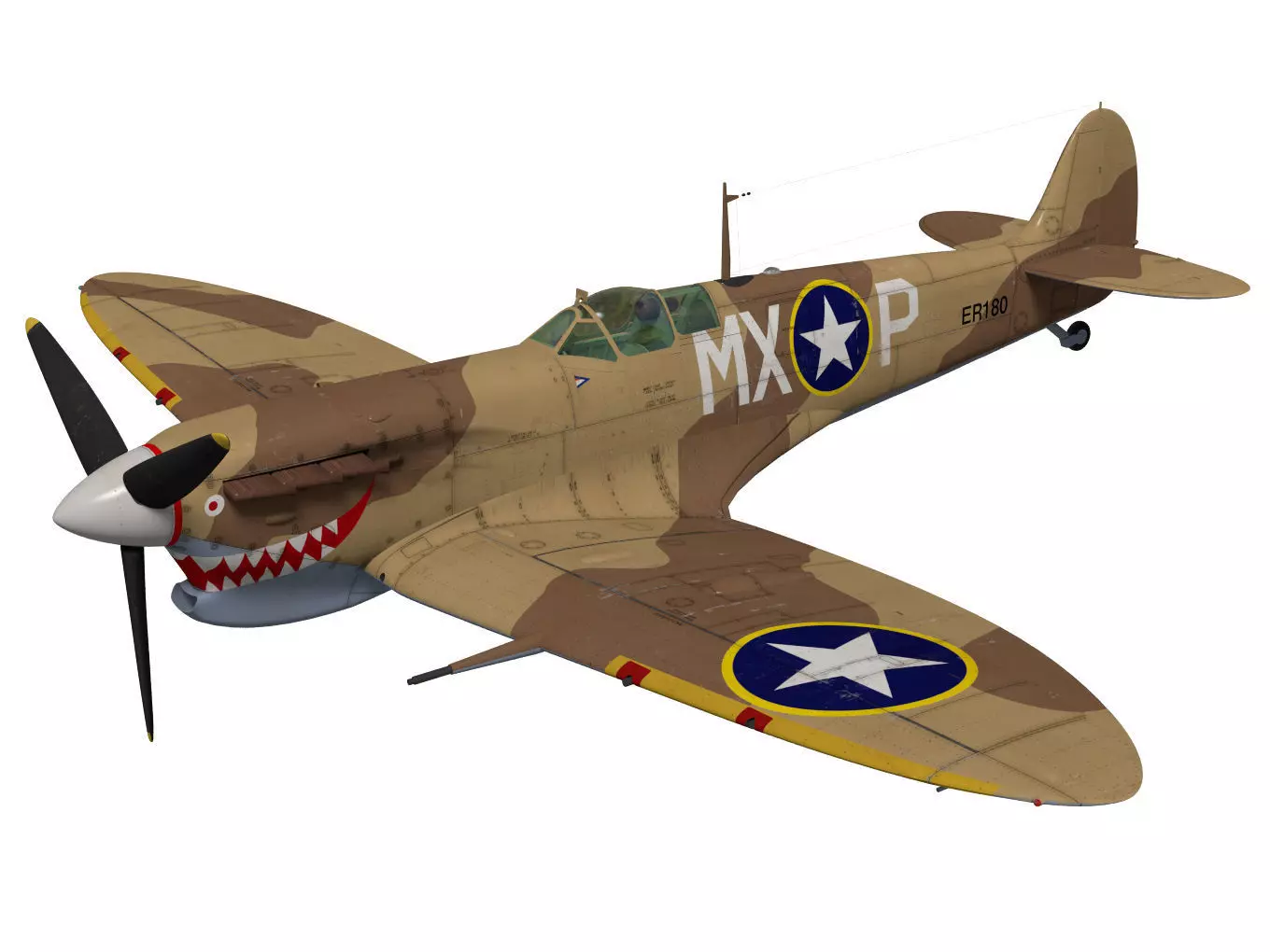 Supermarine Spitfire Mk-Vc Trop 3D model_0