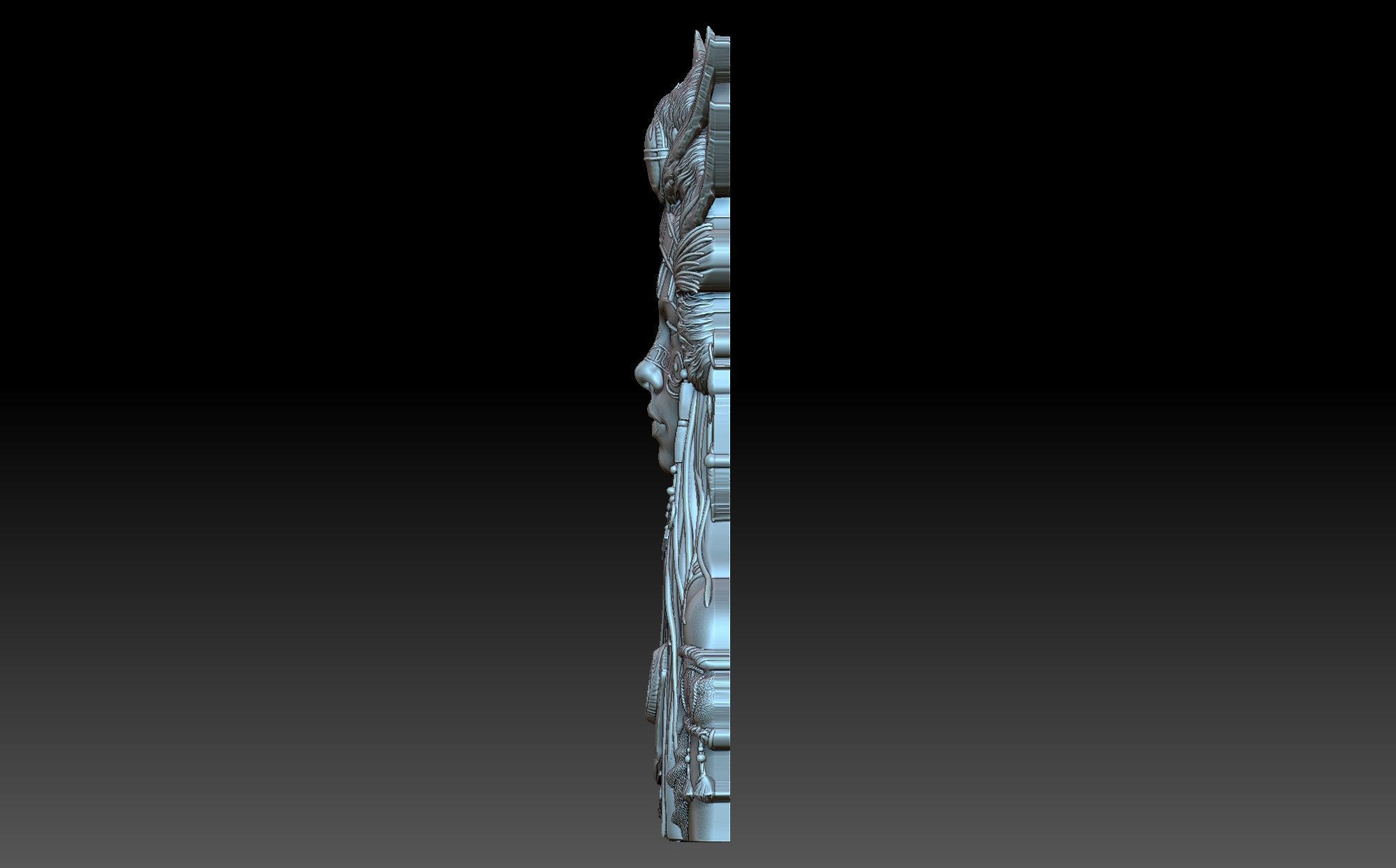 Indian Woman 3D print model_1