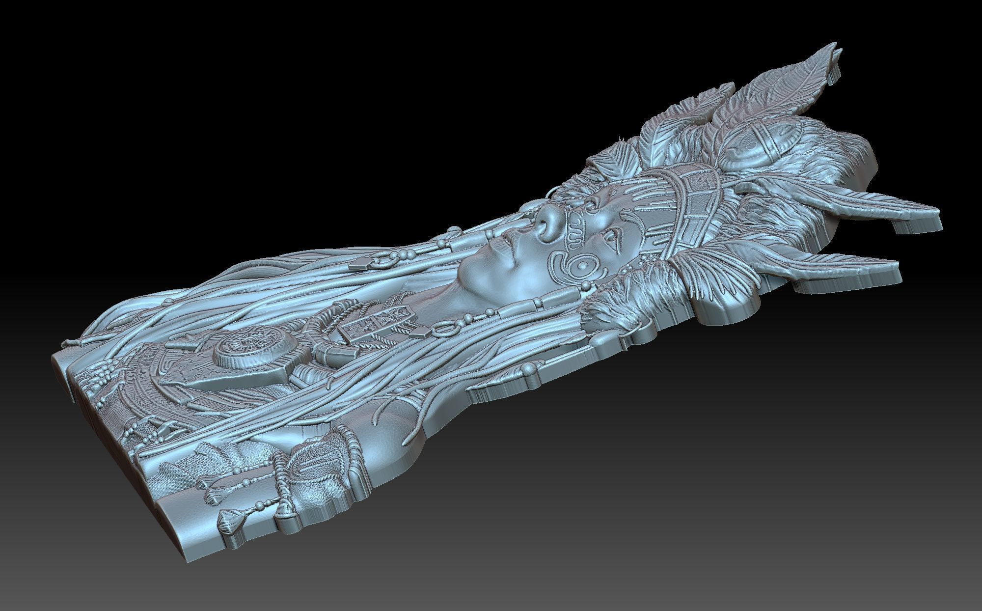 Indian Woman 3D print model_4