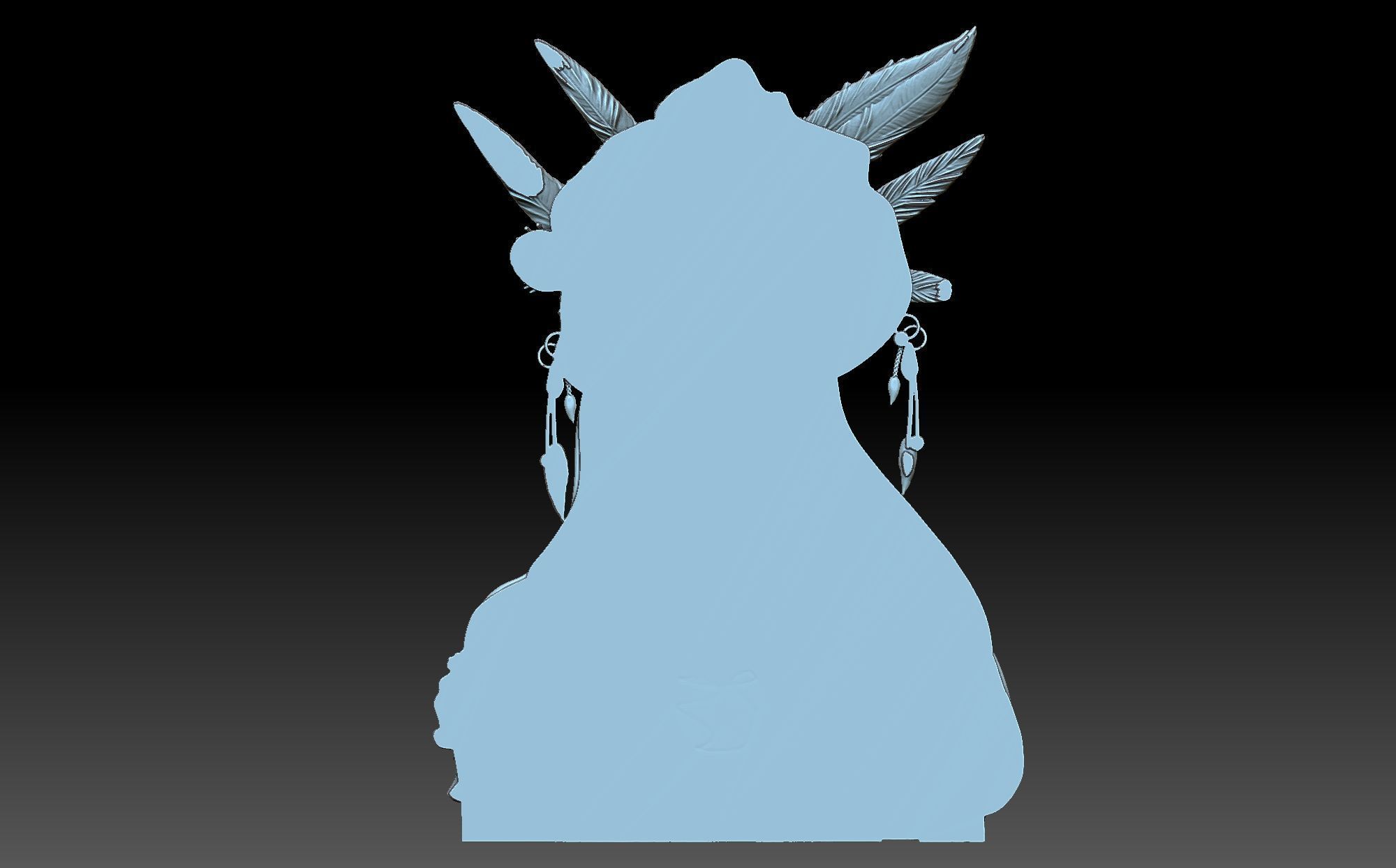 Indian Woman 3D print model_2