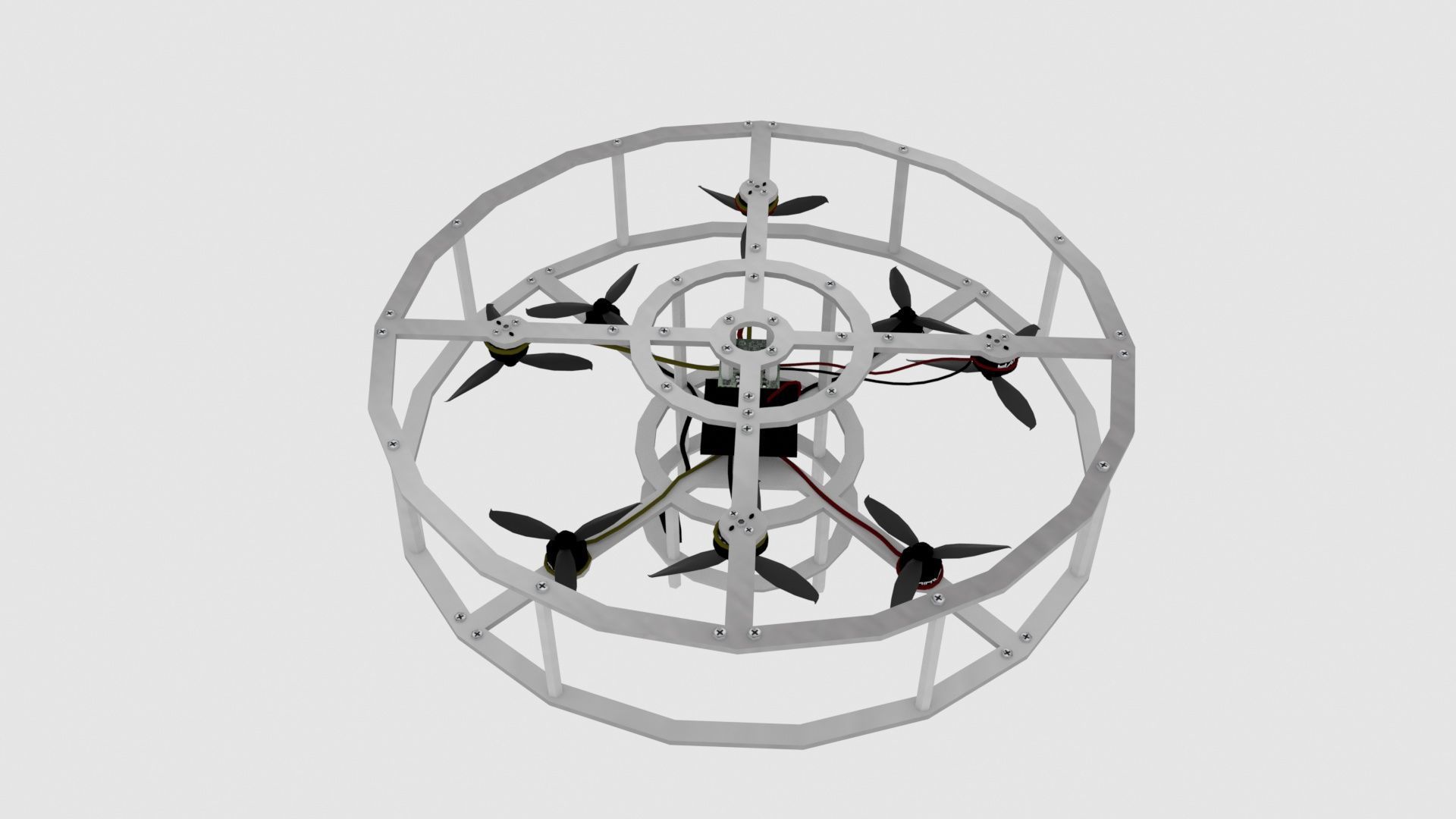 Circle Drone 3D model_2