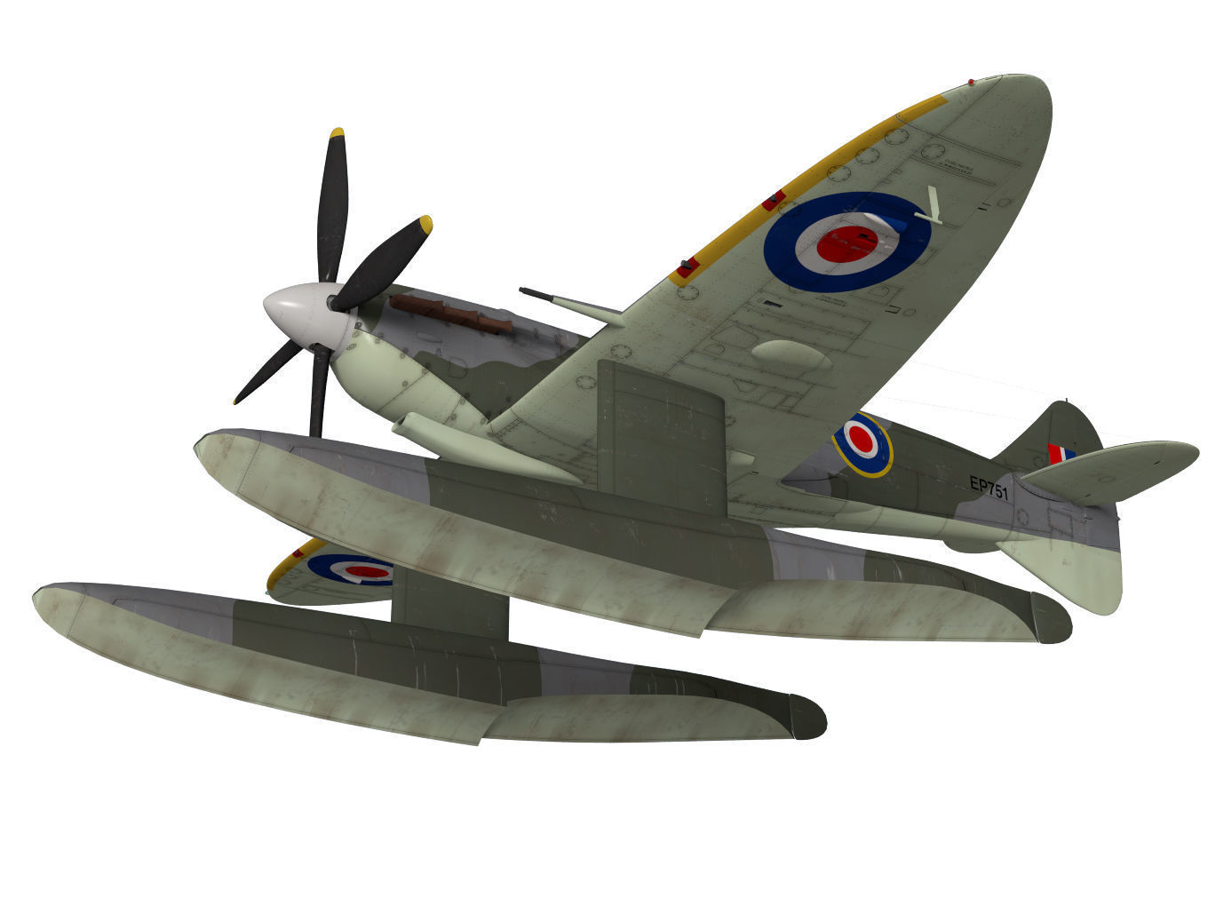 Supermarine Spitfire Mk-Vb Floatplane 3D model_3