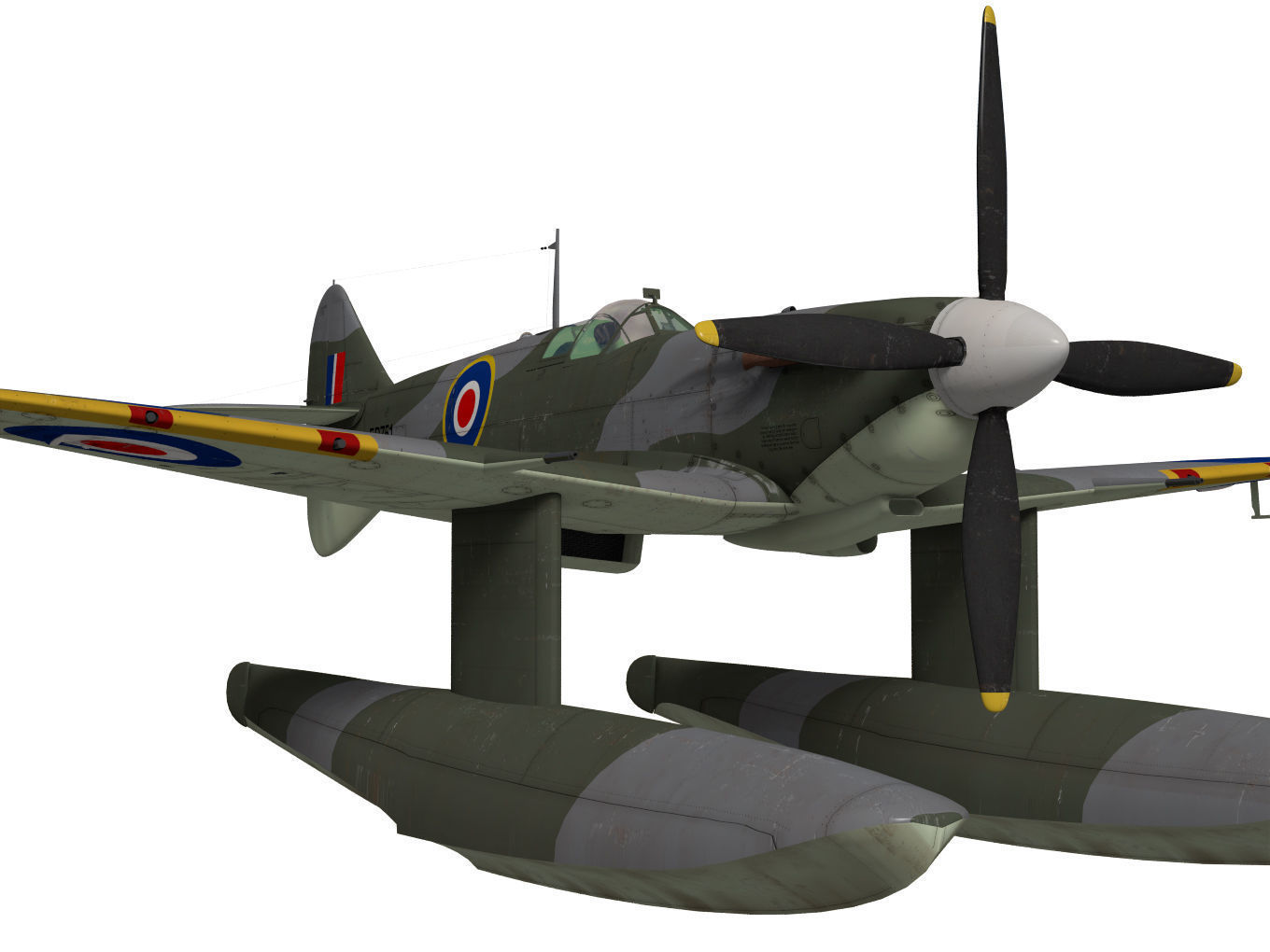 Supermarine Spitfire Mk-Vb Floatplane 3D model_7