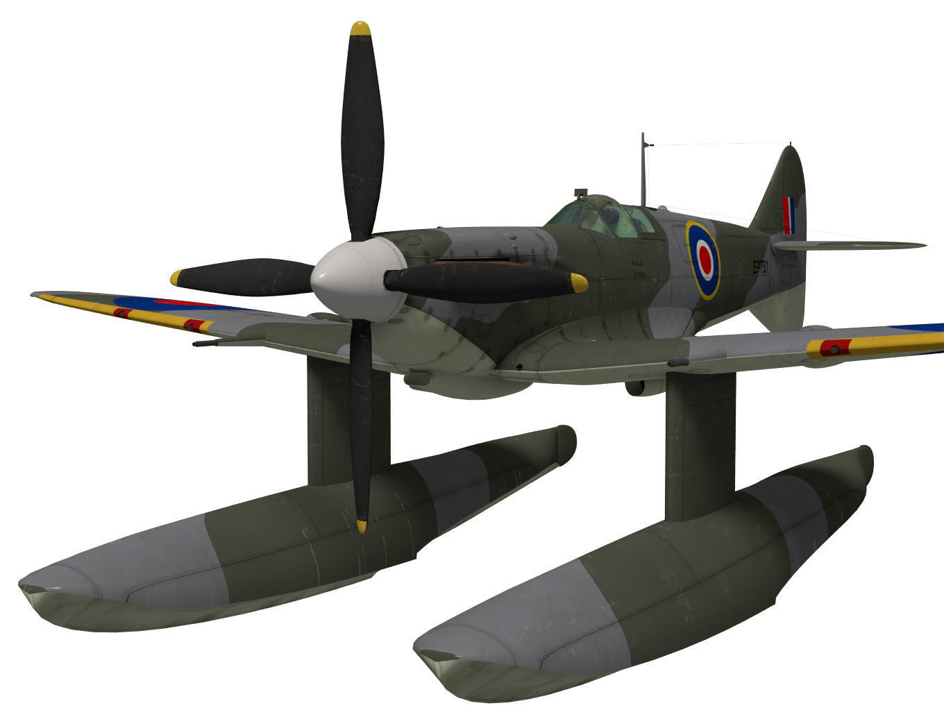 Supermarine Spitfire Mk-Vb Floatplane 3D model_4