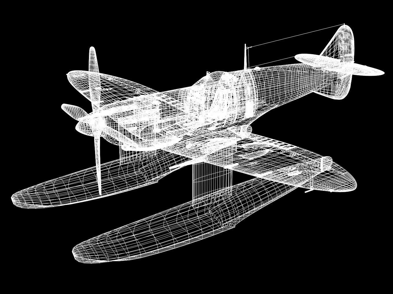 Supermarine Spitfire Mk-Vb Floatplane 3D model_13