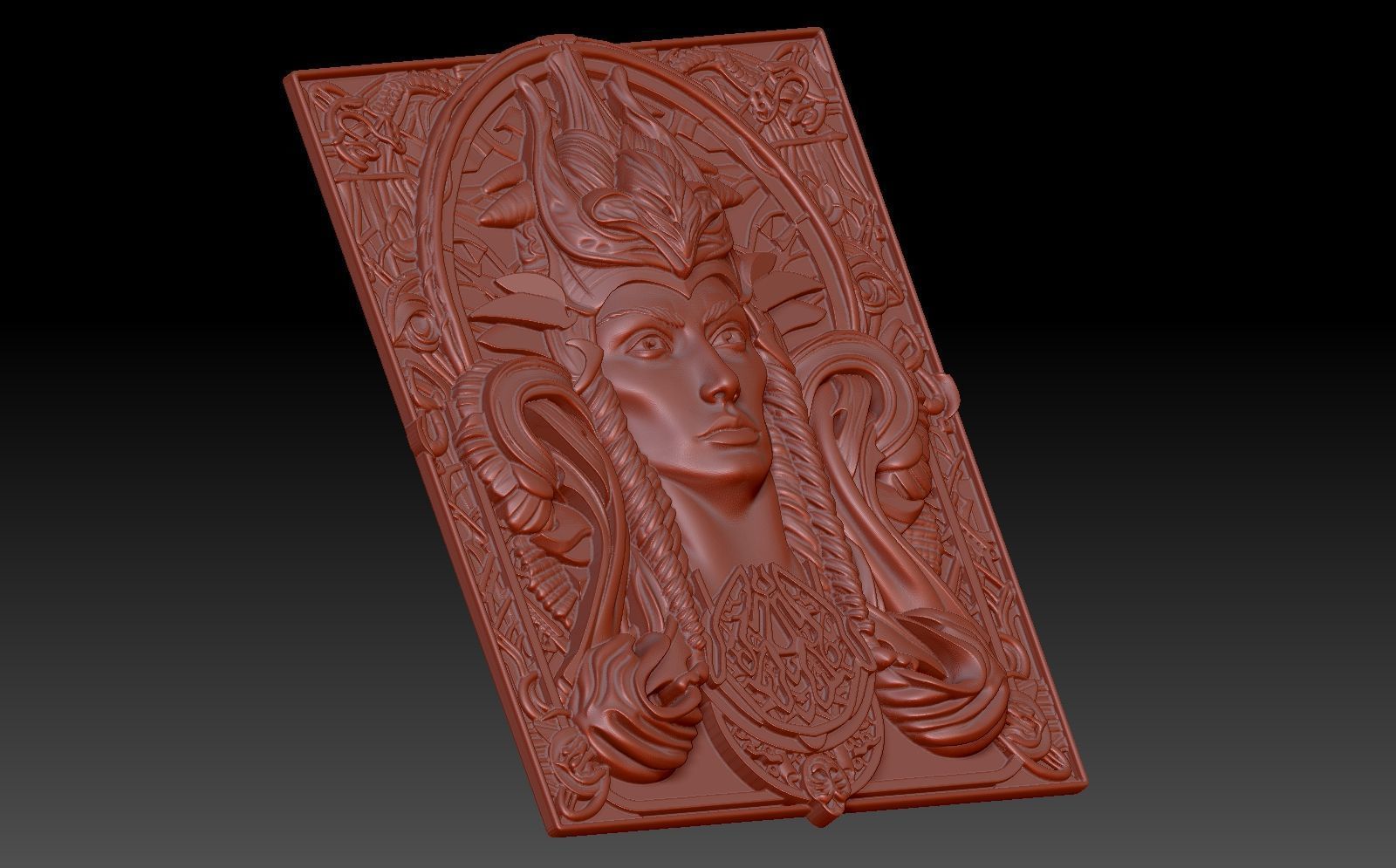 Witch woman 3D print model_4