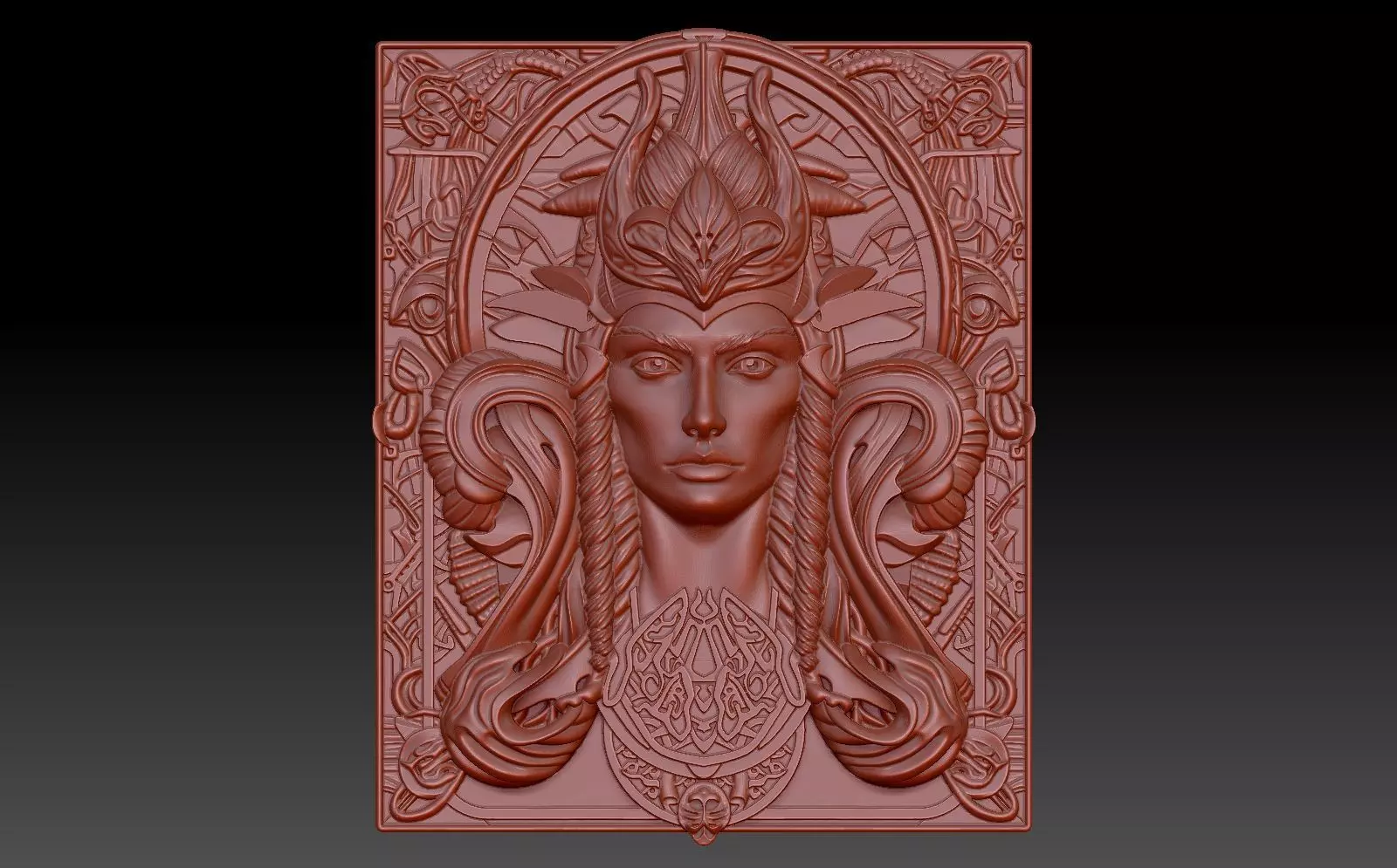 Witch woman 3D print model_0
